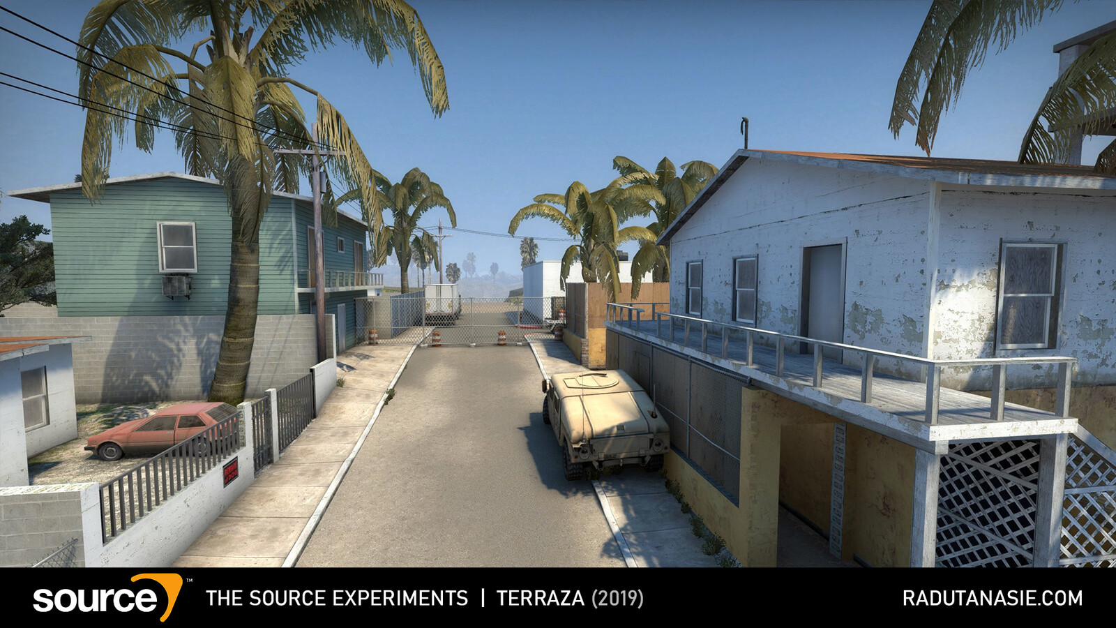 Terraza is a 2v2 bomb/defuse level designed for Counter-Strike: Global Offensive Wingman mode and is based on Baja, California. As of now, the map has been featured in 3 Mapcore FACEIT Hub Seasons and 2 Wingman Tournaments.