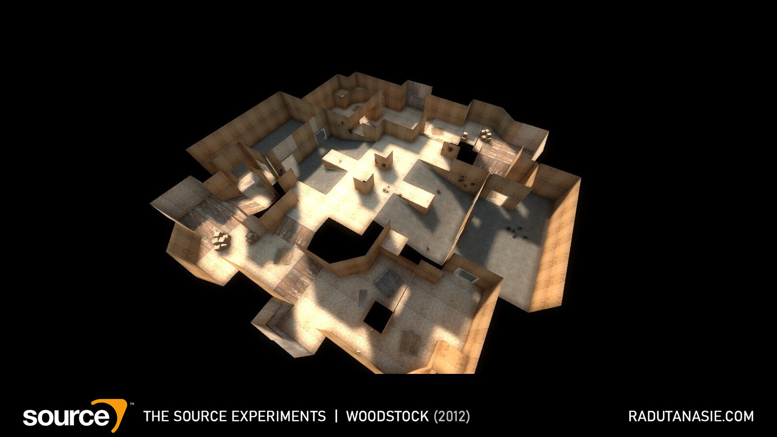 Possibly the first or second map I designed for Counter-Strike: Global Offensive. The inspiration came from a previous map for Counter-Strike: Source featuring plywood in a warehouse.