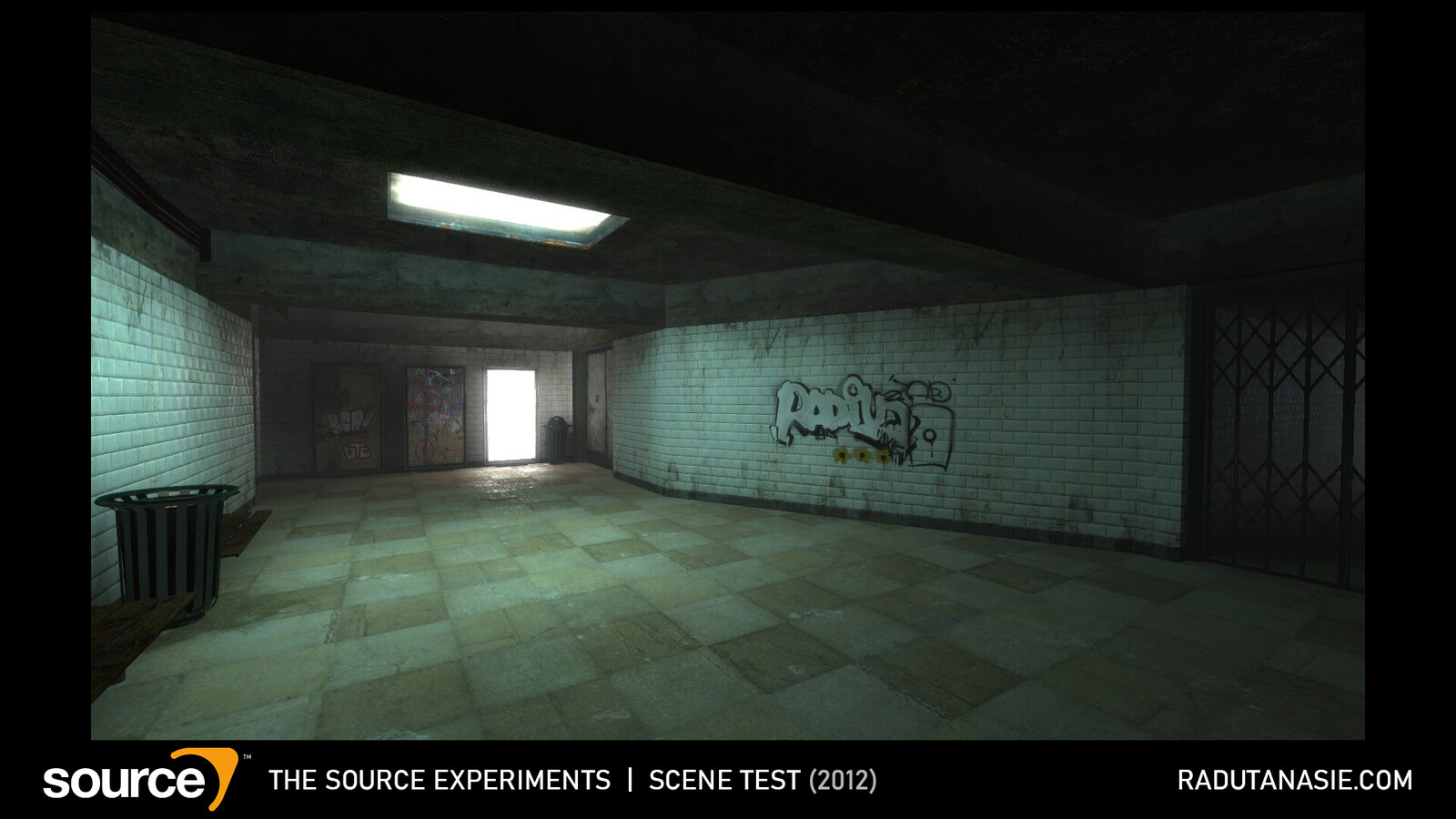 Subway scene created in Half-Life 2