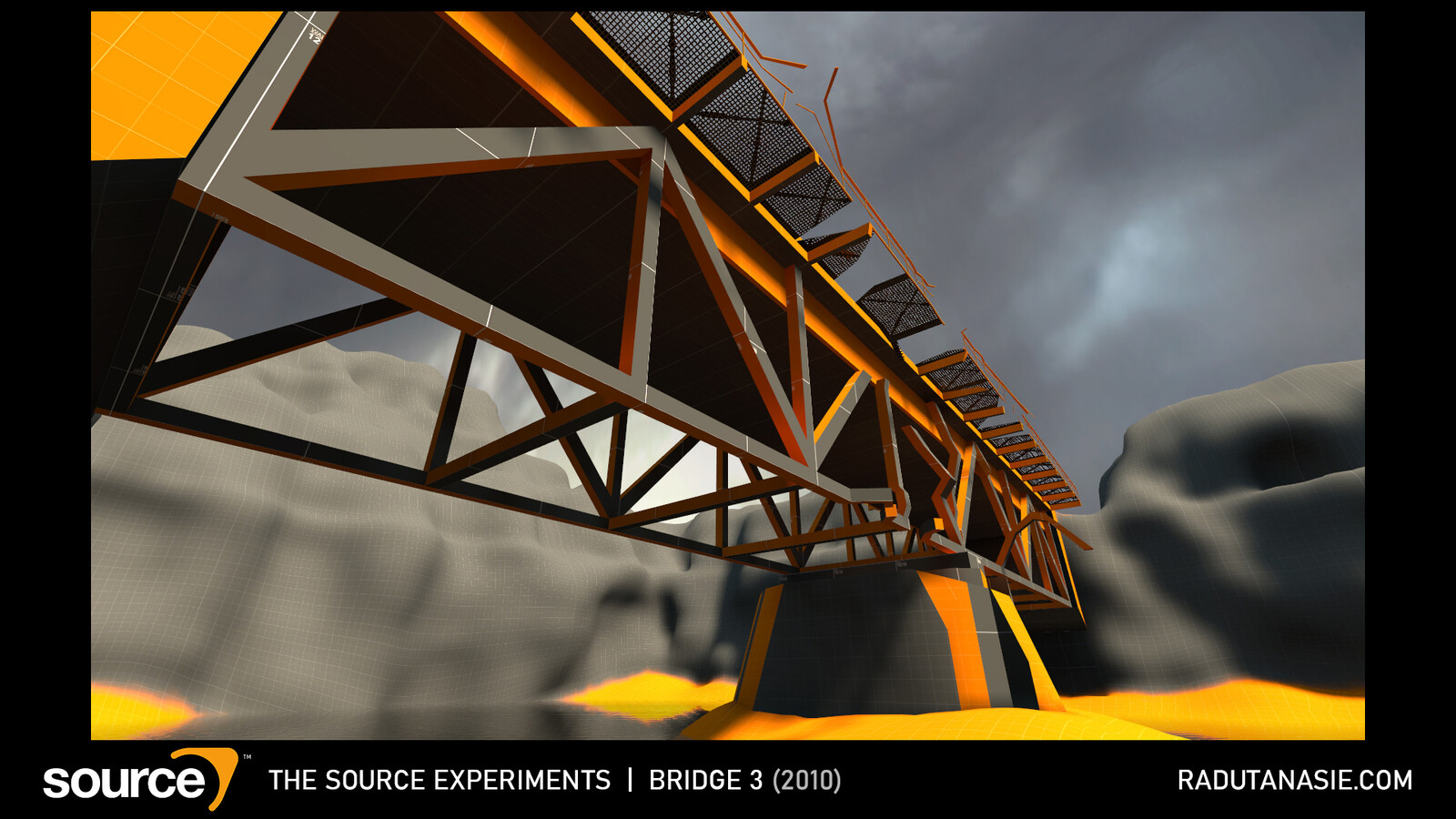 Bridge scene test for Half-Life 2.