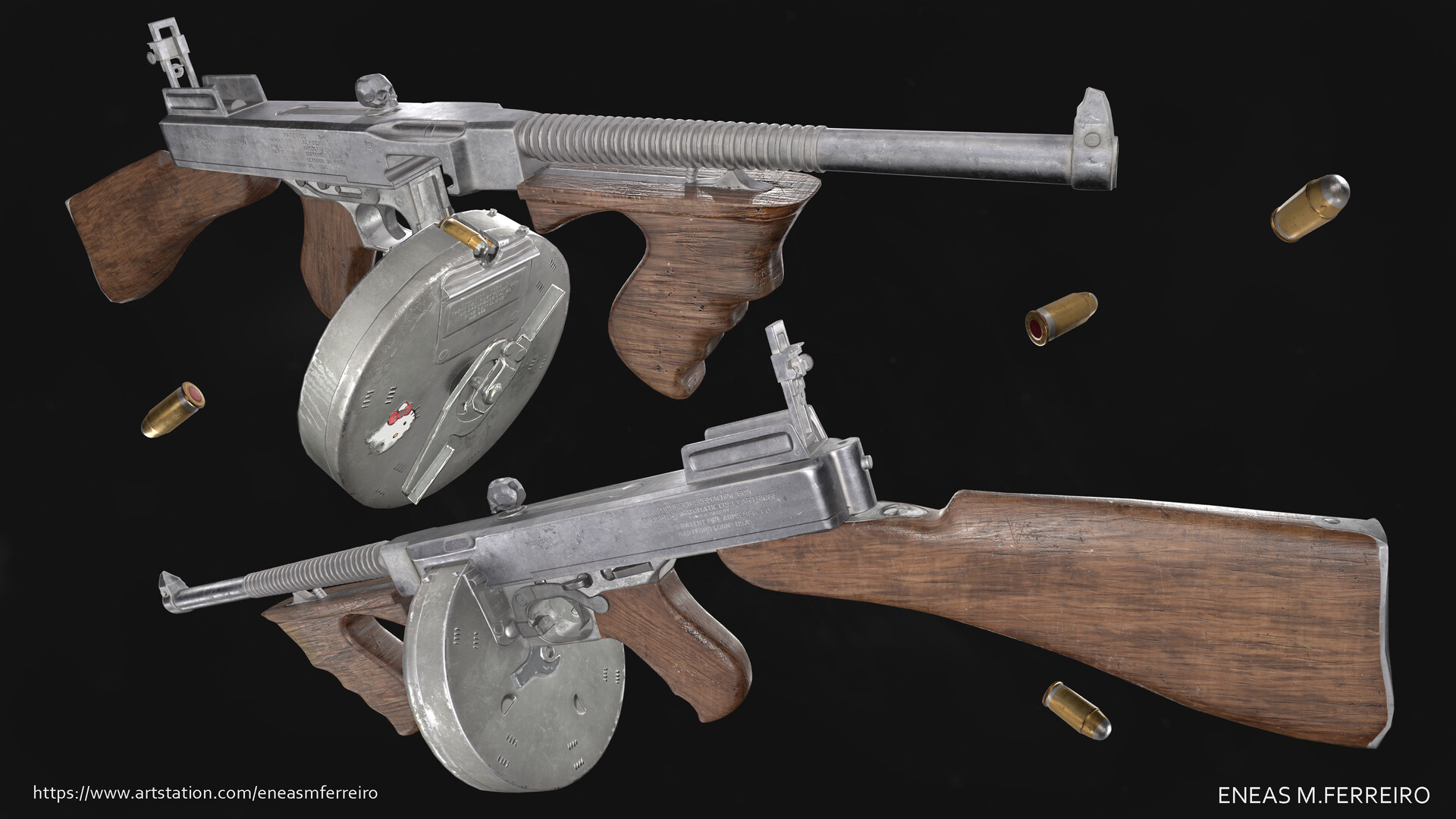 ArtStation - Thompson Submachine Gun 1921