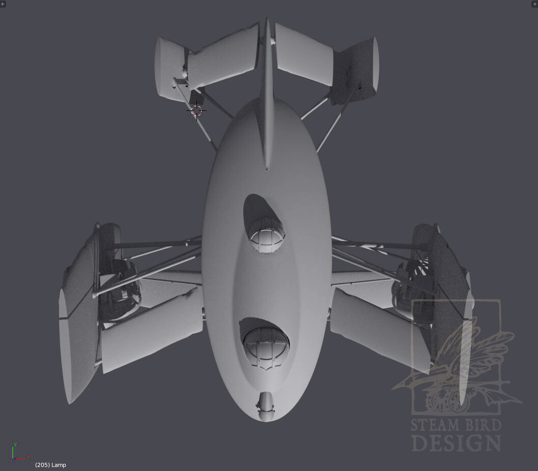 Dieselpunk Airplane - 5