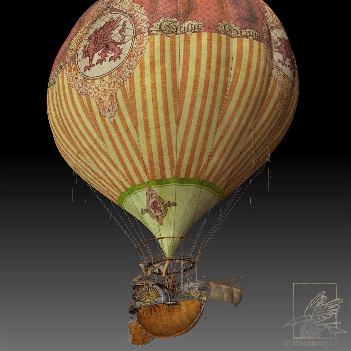 Steampunk Airship -2