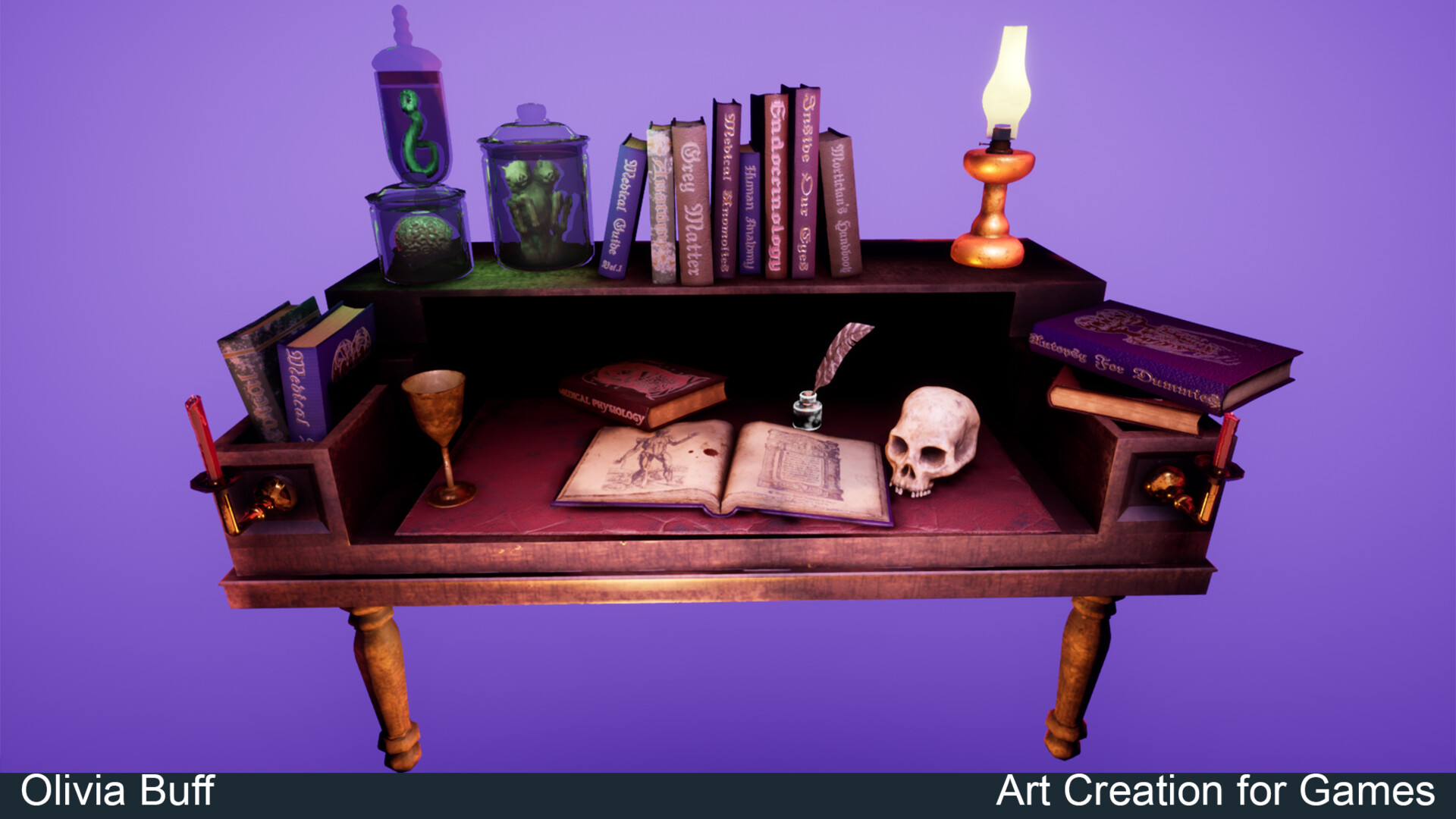 ArtStation - Frankenstein Table Scene