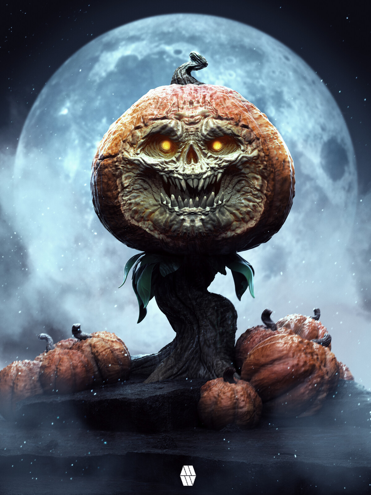 A Monster Emerges - 'Pumpkin Patch' Concept