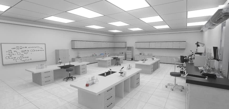 ArtStation - 3D chemistry laboratory using C4D and redshift