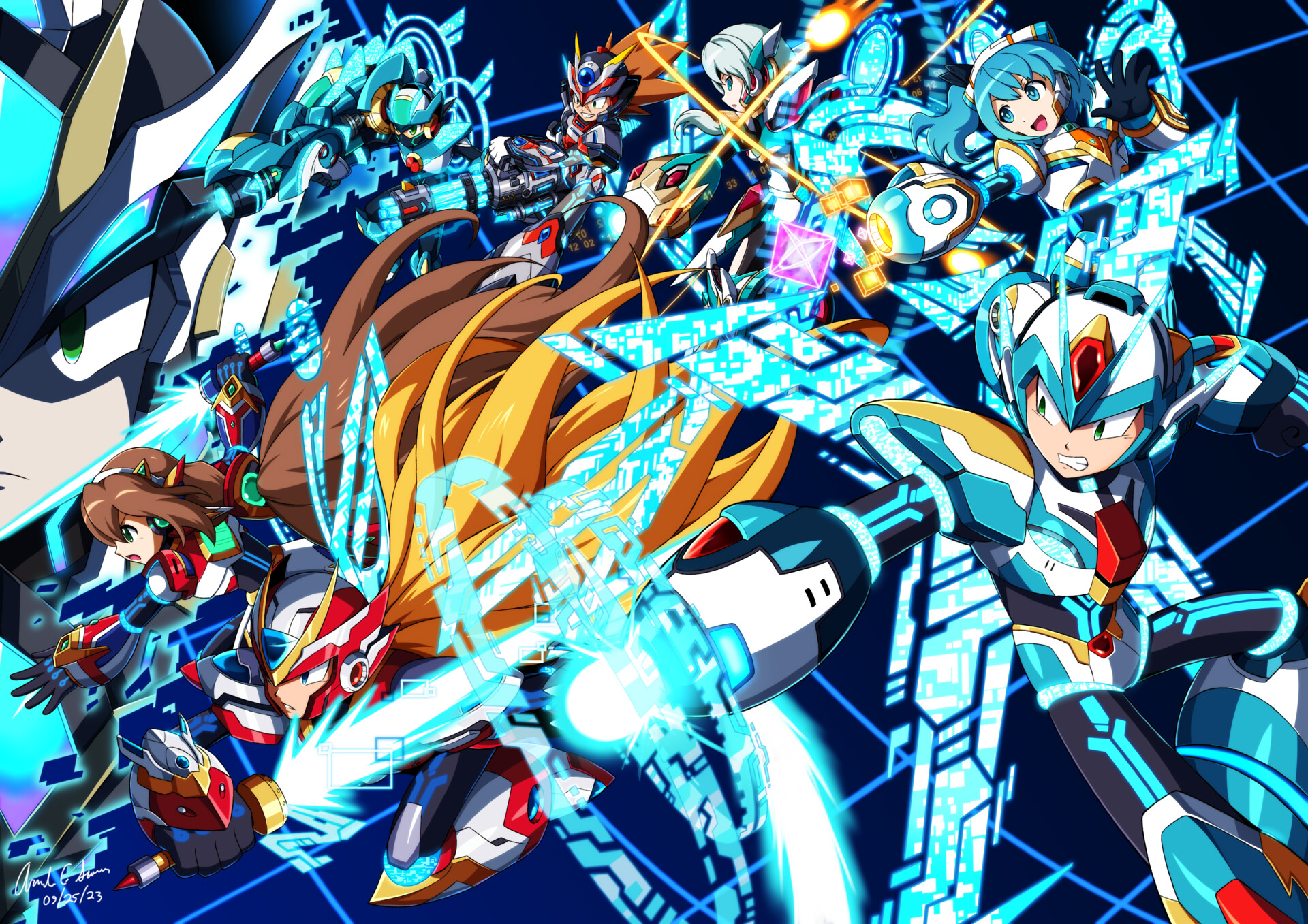 ArtStation Rockman X DiVE DiVE Armors