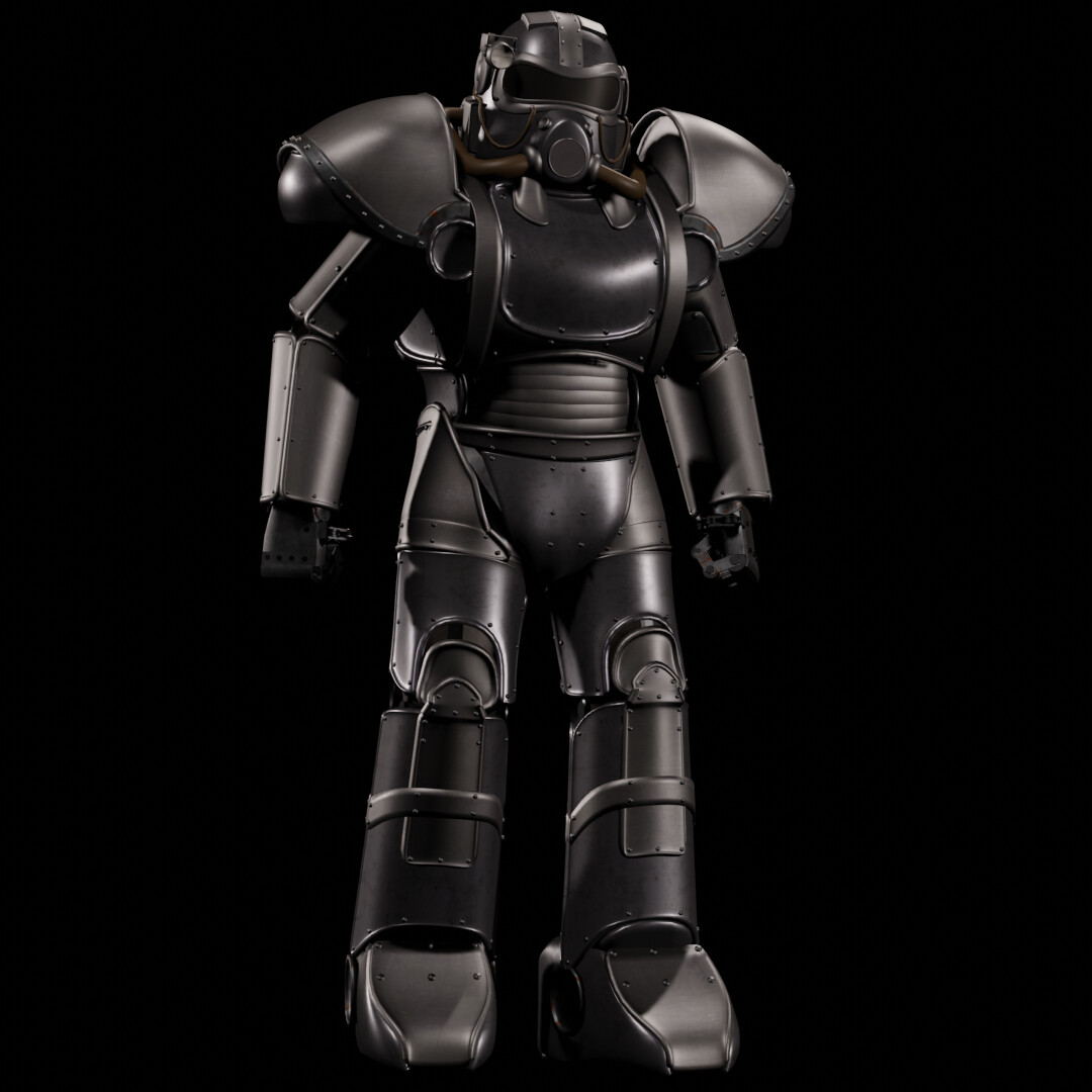 ArtStation - Remodeled T-51 Power Armor
