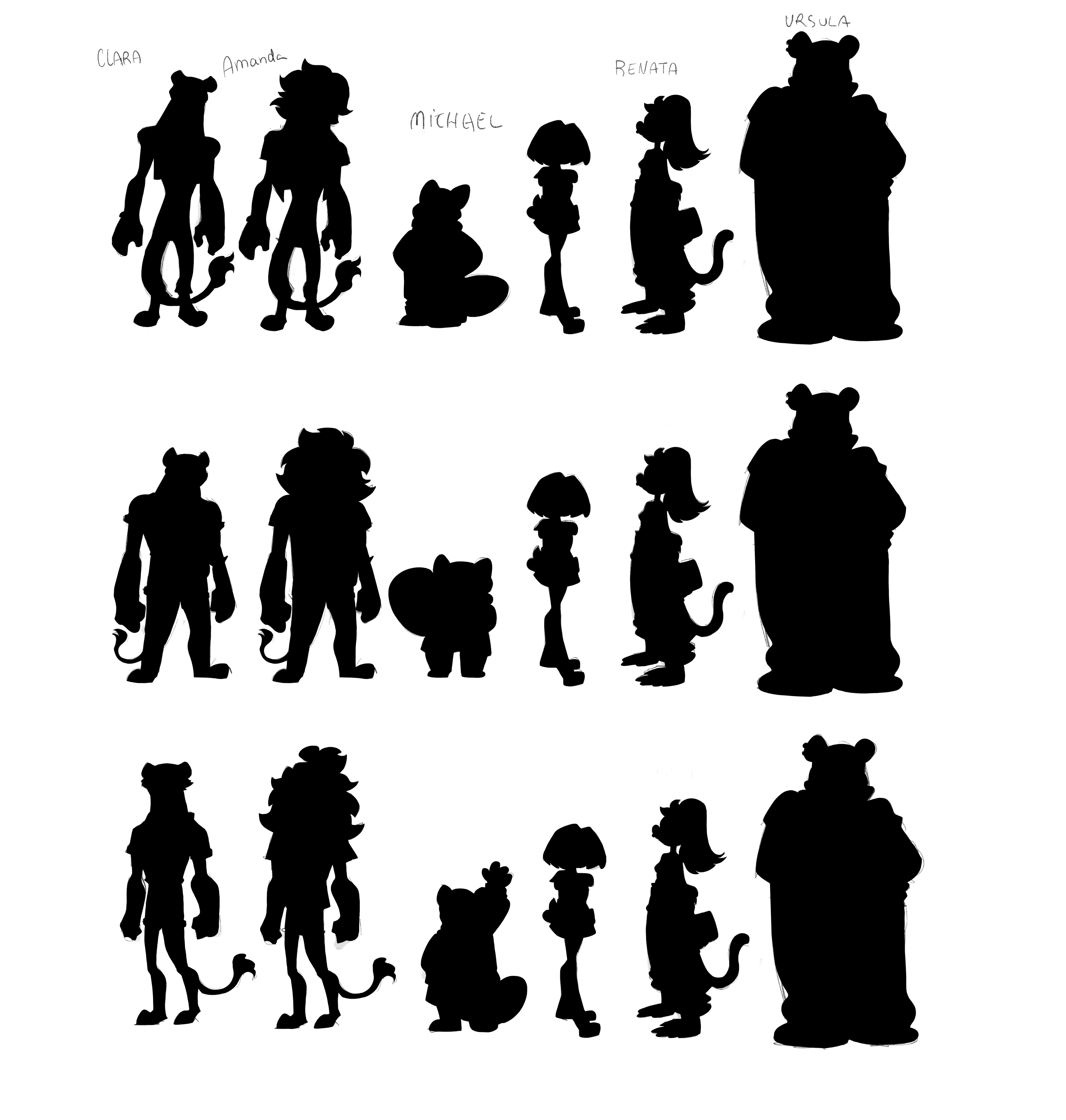 I was unsure about the twins and the Red Panda design so checking the silhouettes is essential for me.