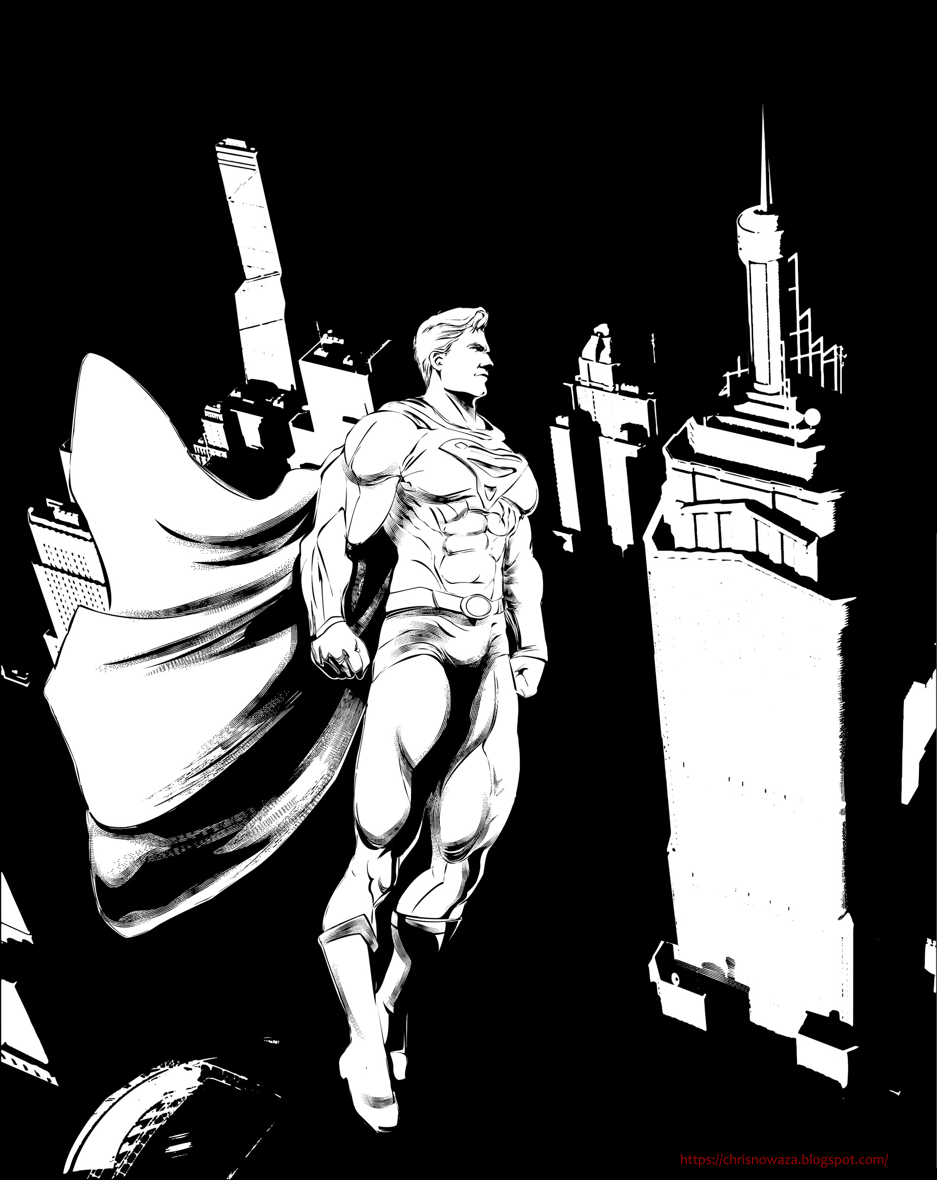 ArtStation - Superman (black), image size:1920x2419