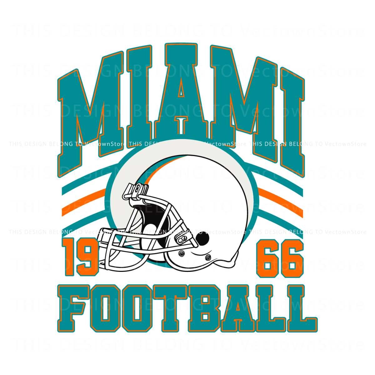 Retro Miami Dolphins Helmet Art