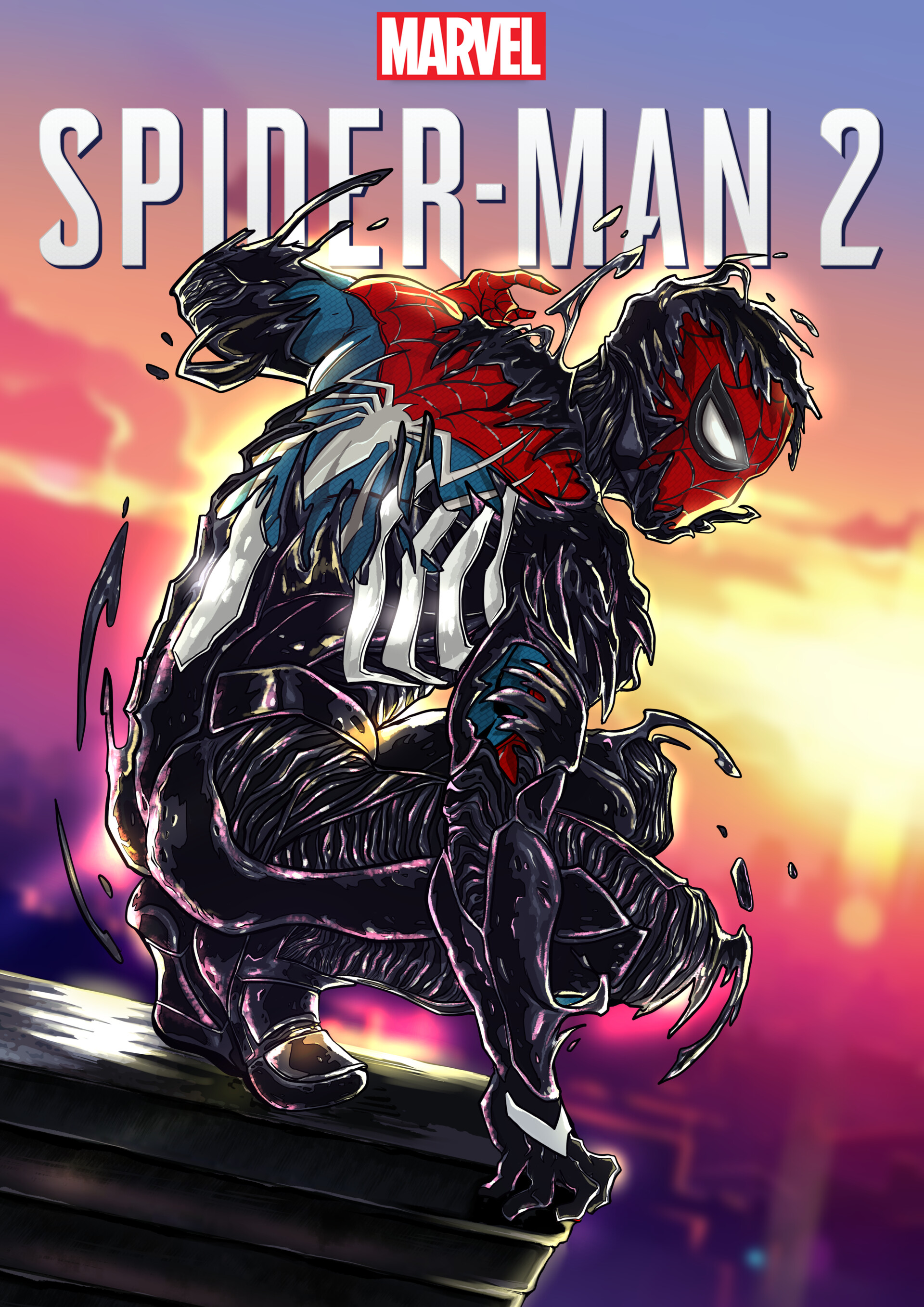 Spiderman 2 ps5 poster illustration by Visualsofazmat : r/SpidermanPS4