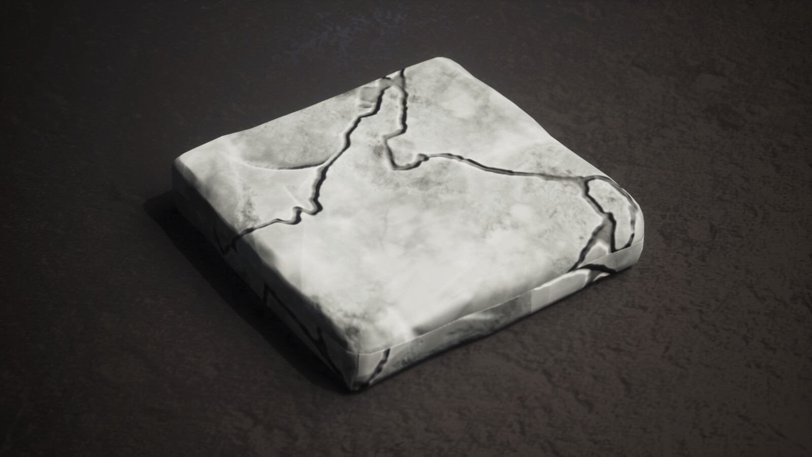 The floor tile has cracks due to age and is crumbling after the player leaves the tile, so he has to choose carelly where he goes to solve puzzles.