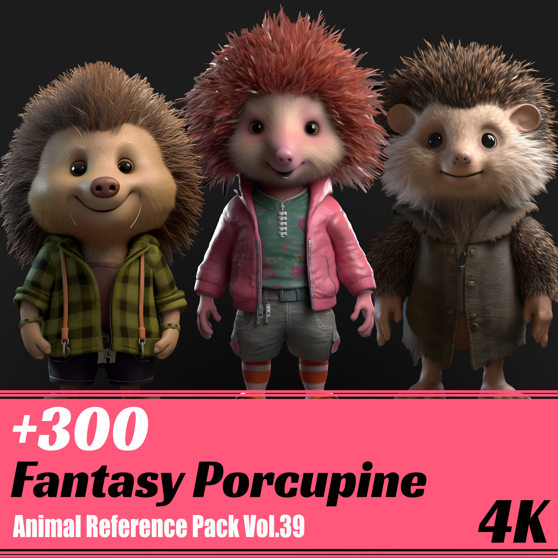 ArtStation - +350 Fantasy Porcupine | 4K | Animal Reference Pack Vol.39