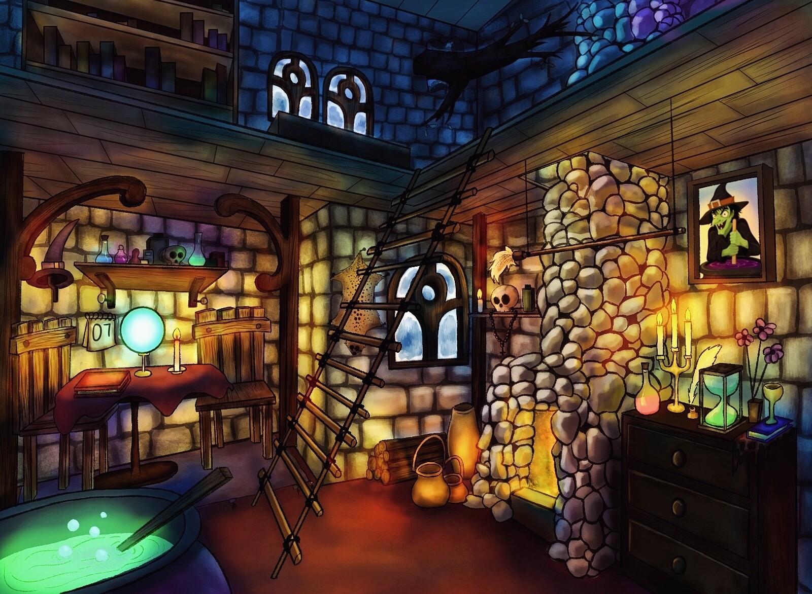 ArtStation Witch Room