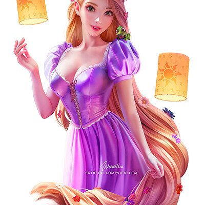 Vermil in gold・Vermeil  Disney princess art, Cute anime character, Anime  art
