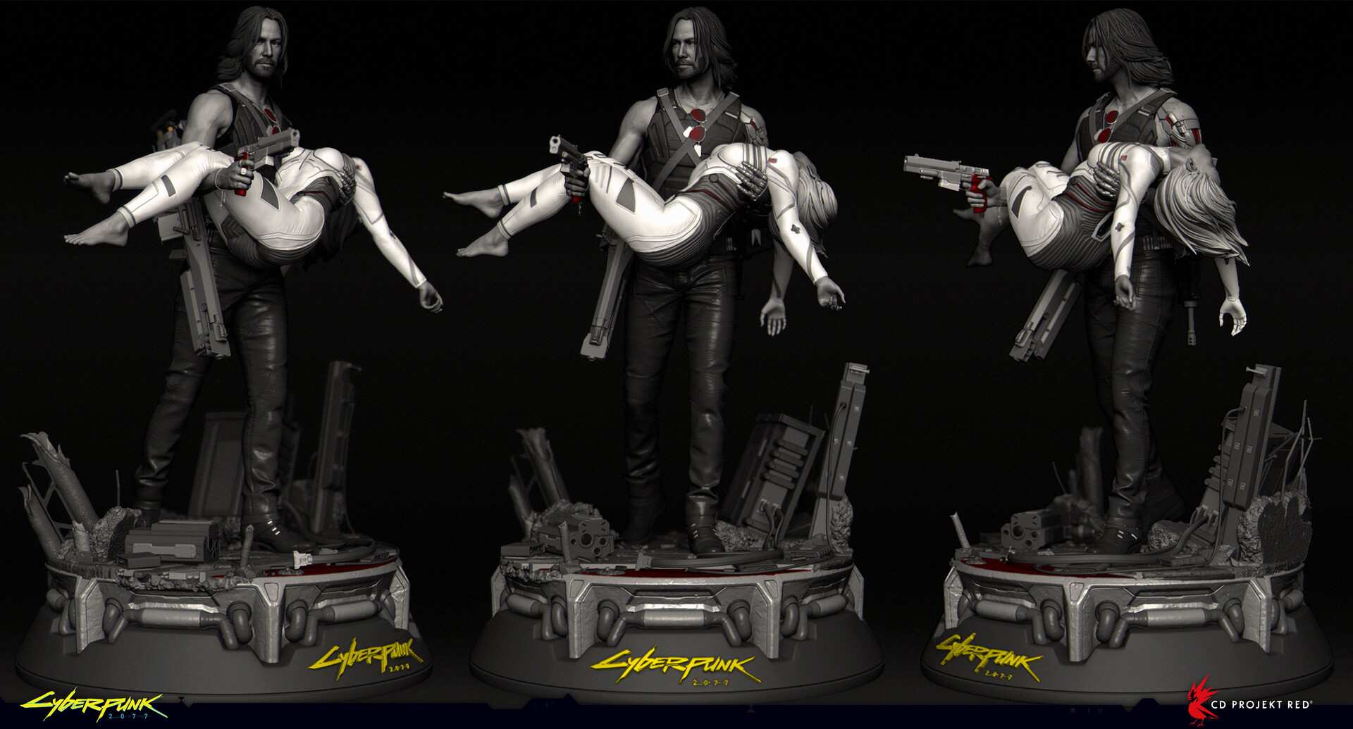 CYBERPUNK 2077 JOHNNY AND ALT FIGURE