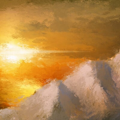 Michael adamidis art channel concept art mountains scenery landscape painting