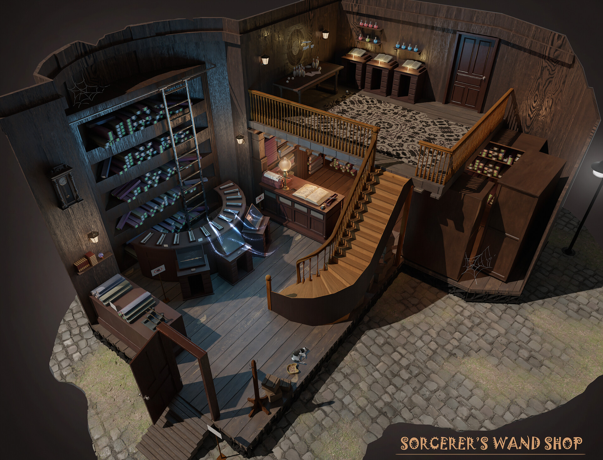 ArtStation - Sorcerer' Wand Shop