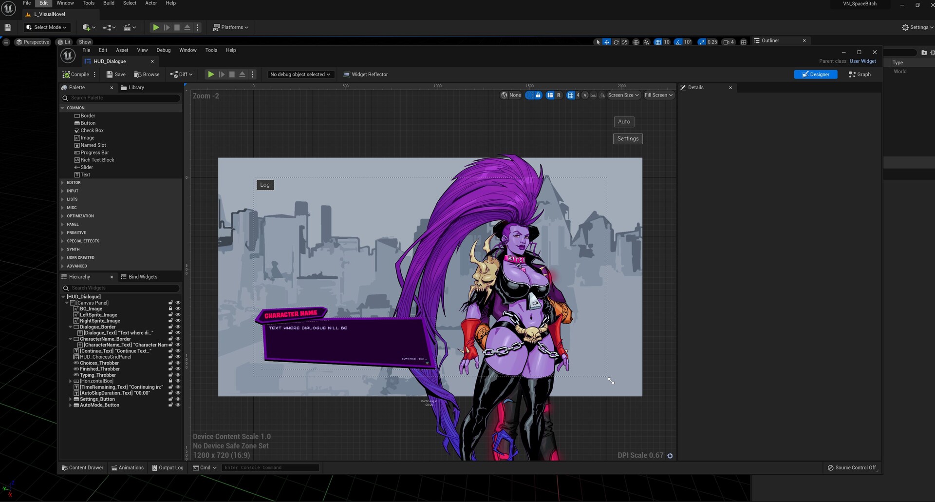 ArtStation - Unreal 5 Visual Novel - WIP