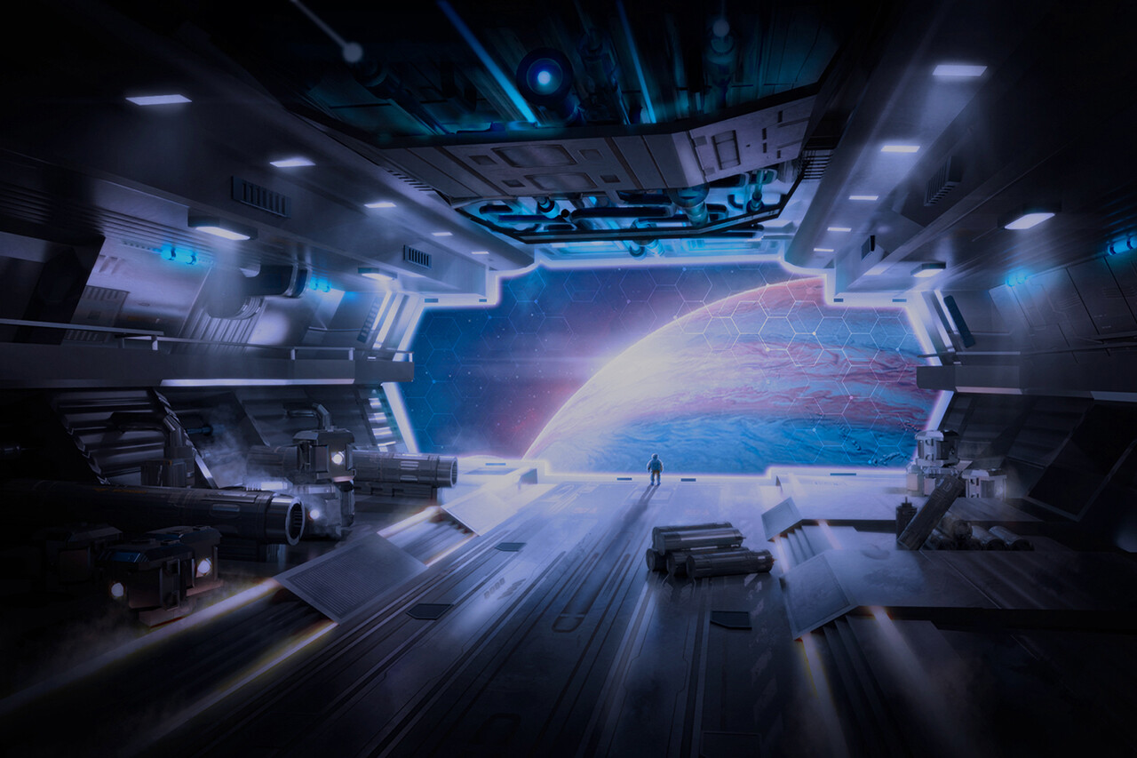 ArtStation - Spaceship Arrival - Concept