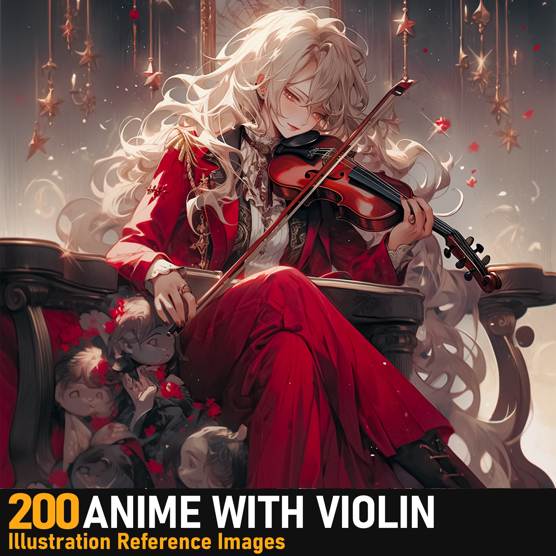 anime music violin boy