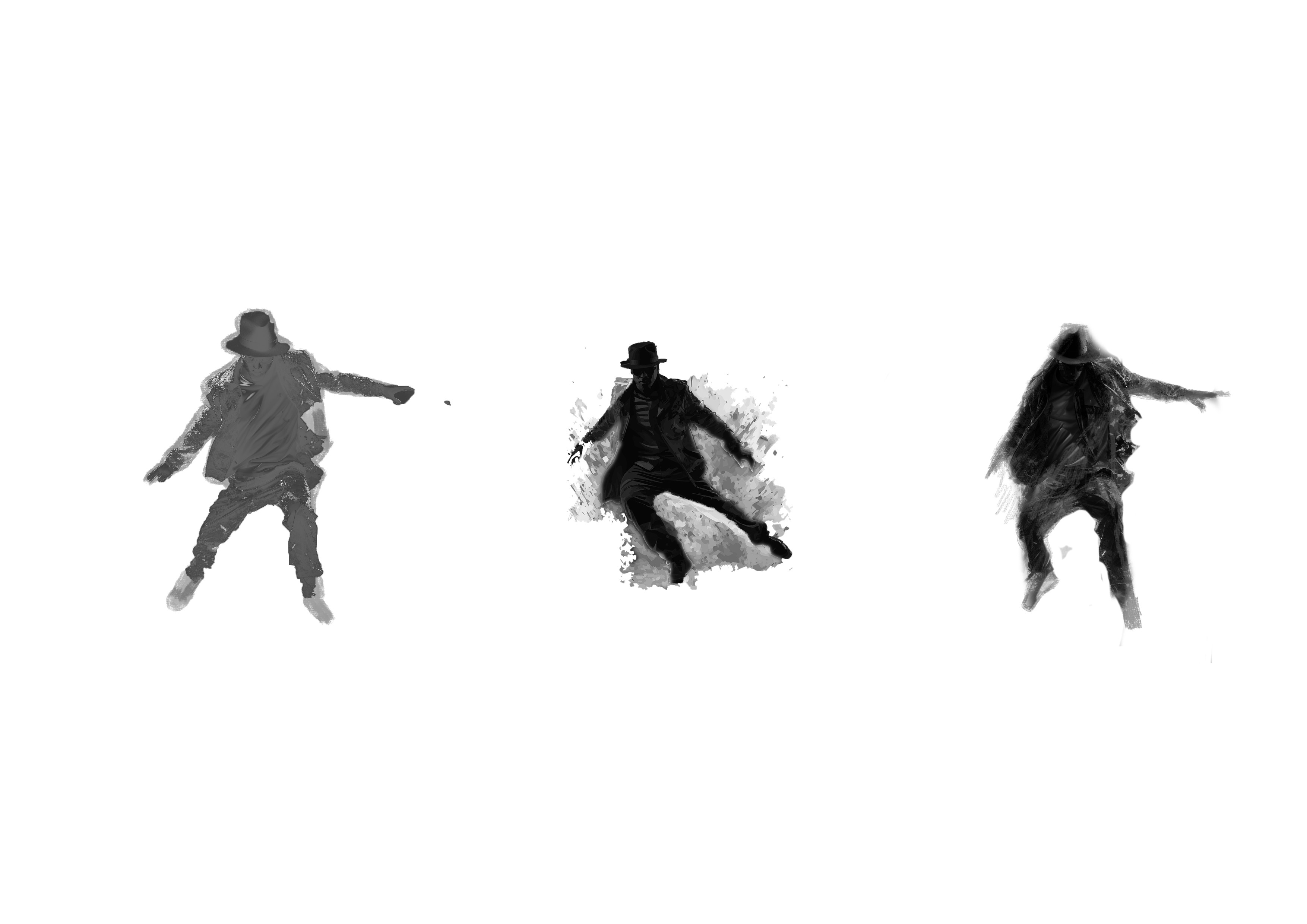 Photoshop and Midjourney Silhouettes