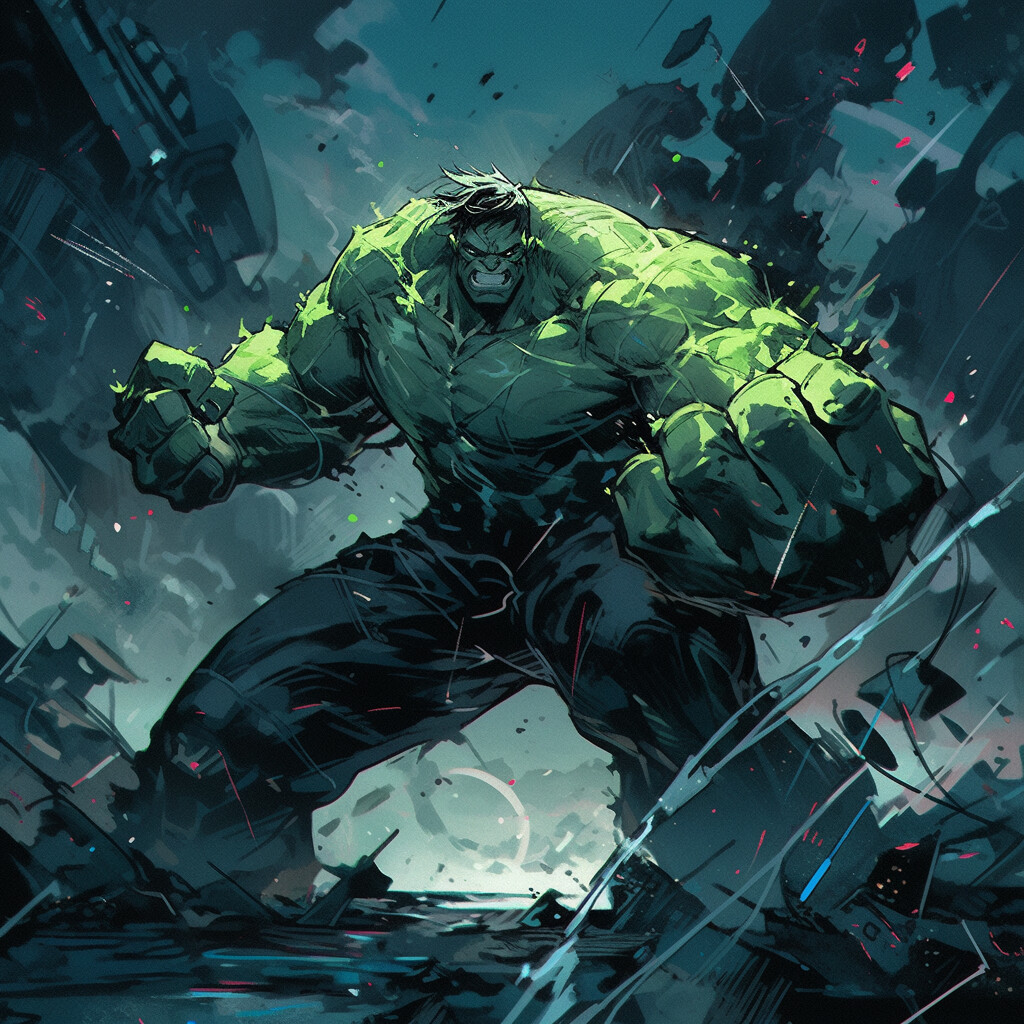 ArtStation - Hulk Fan Art (+Free Prompt)
