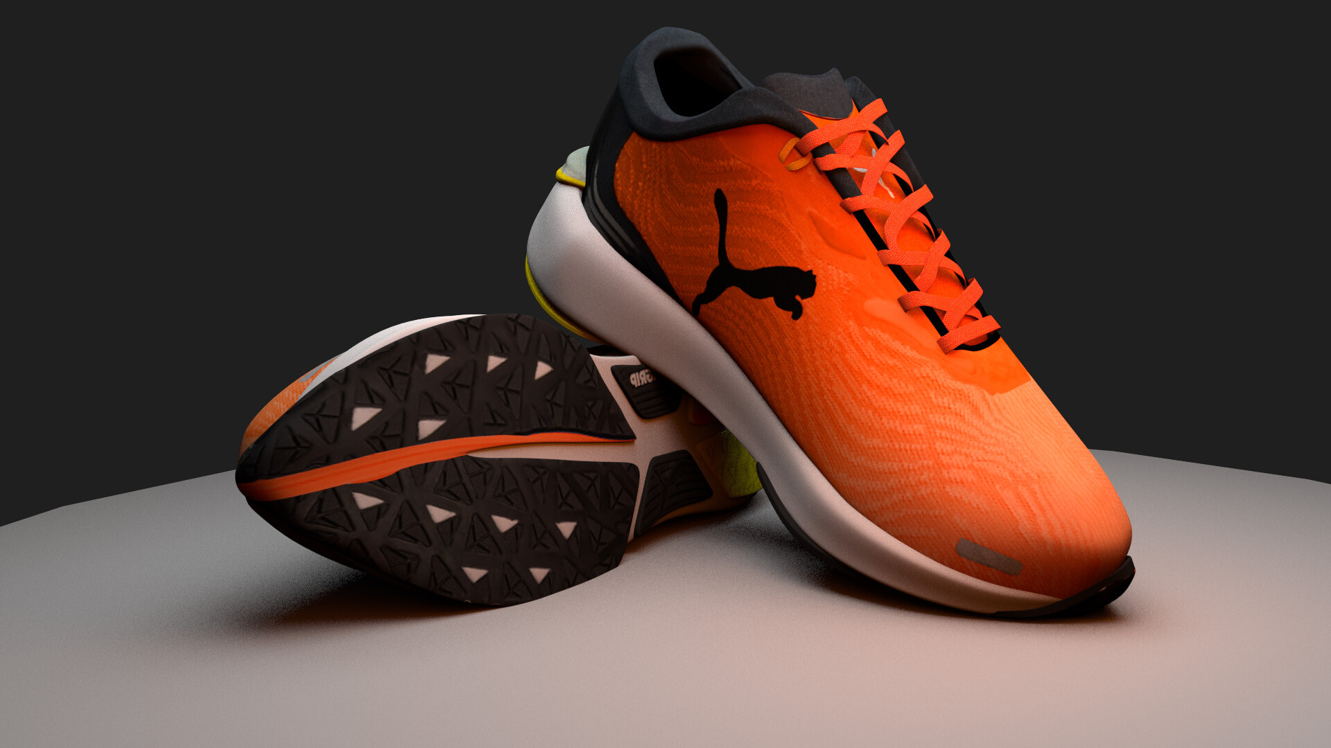 Puma red hotsell shoes 3d