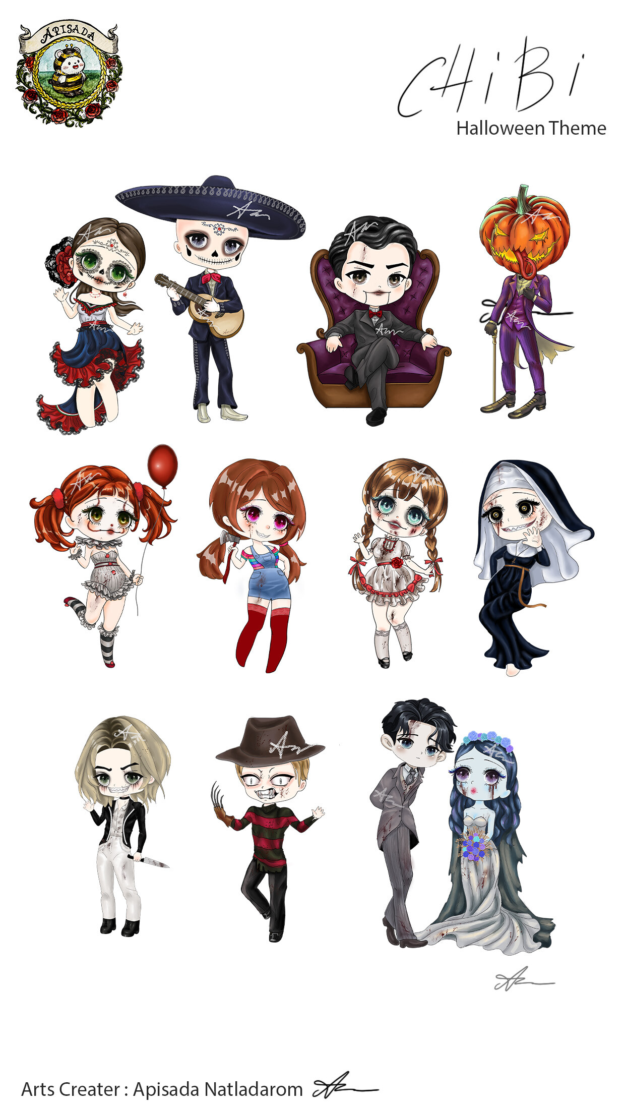 ArtStation - Chibi Halloween Theme 2023 B0o!!!