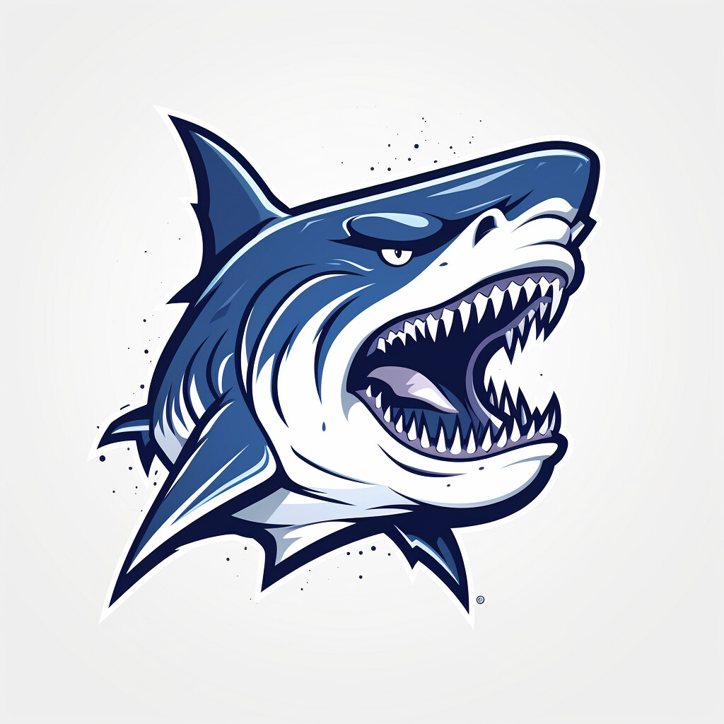 ArtStation - 36 shark vector logos, stickers, illustrations