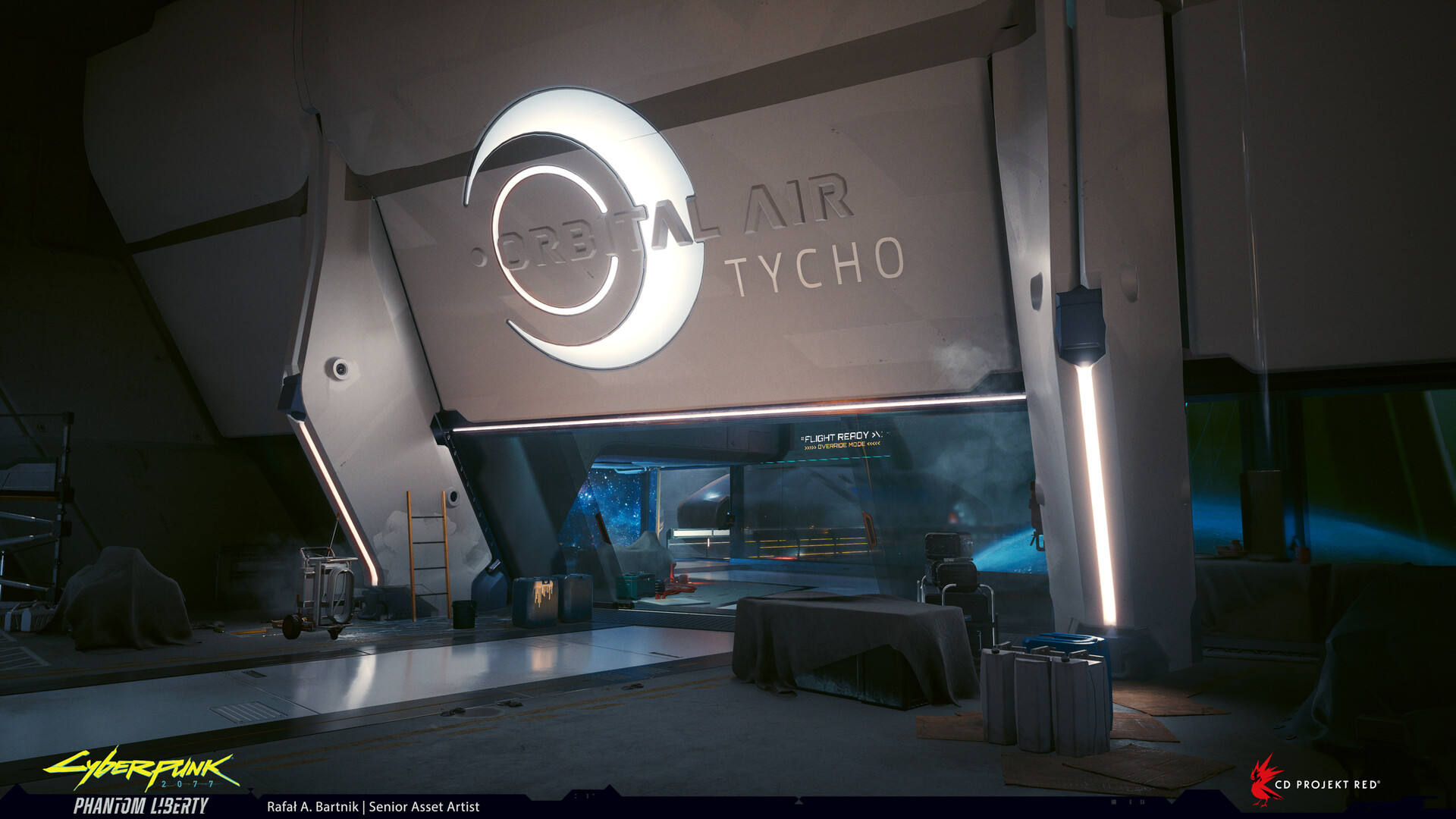 ArtStation Cyberpunk 2077 Phantom Liberty Orbital Air Launch Pad