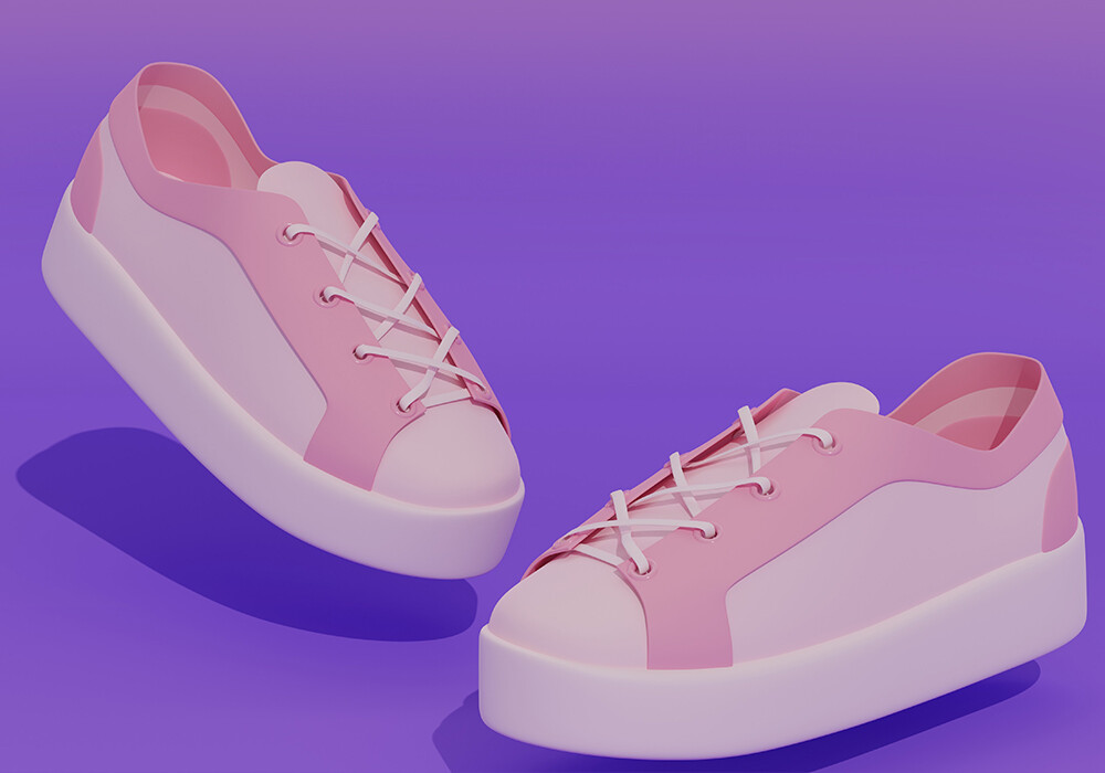 ArtStation - Pink sneaker