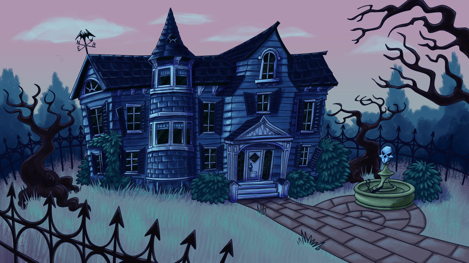 Creepy mansion