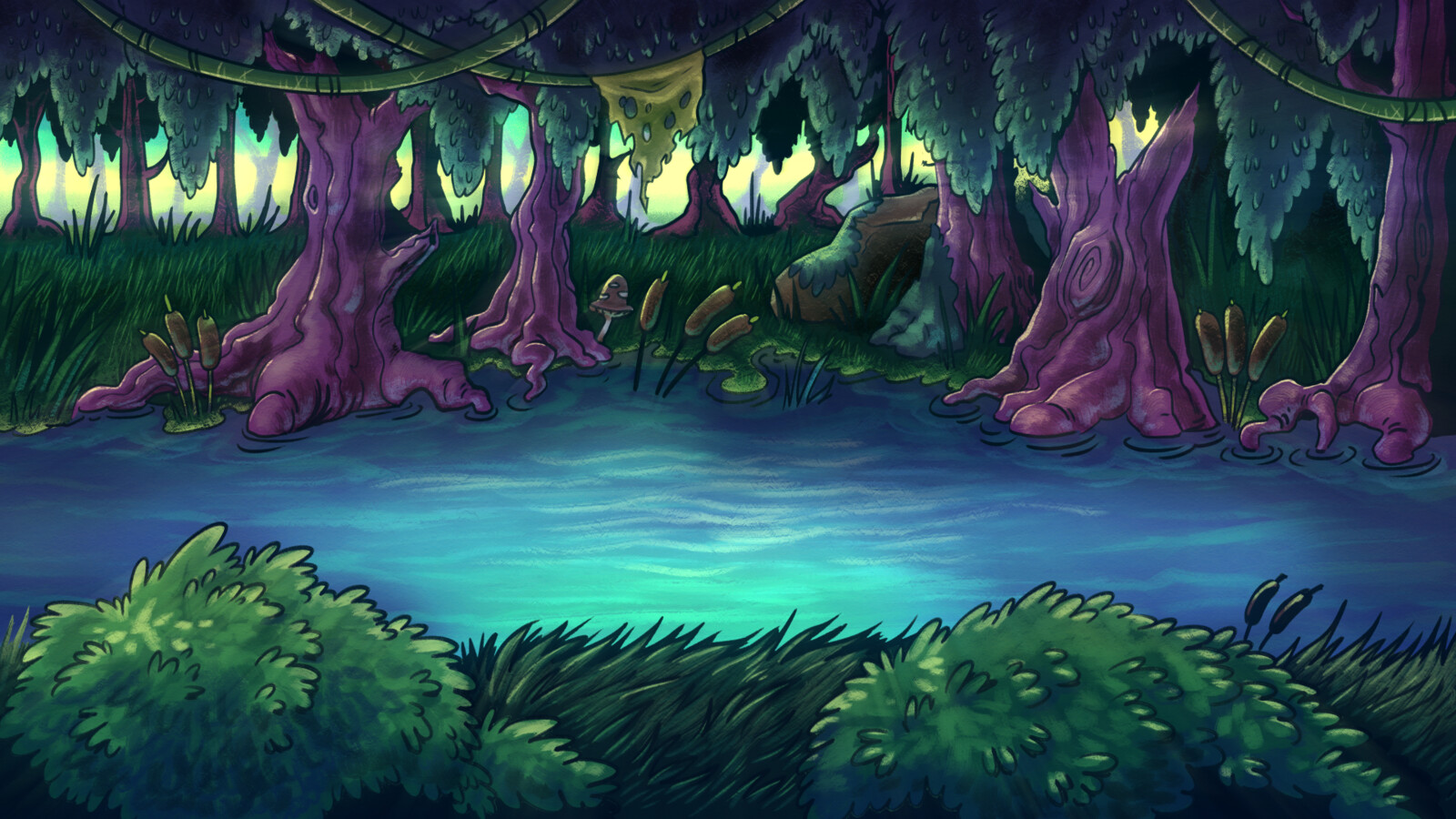 Swampy river