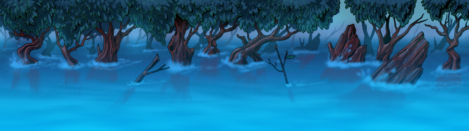 Flooded river