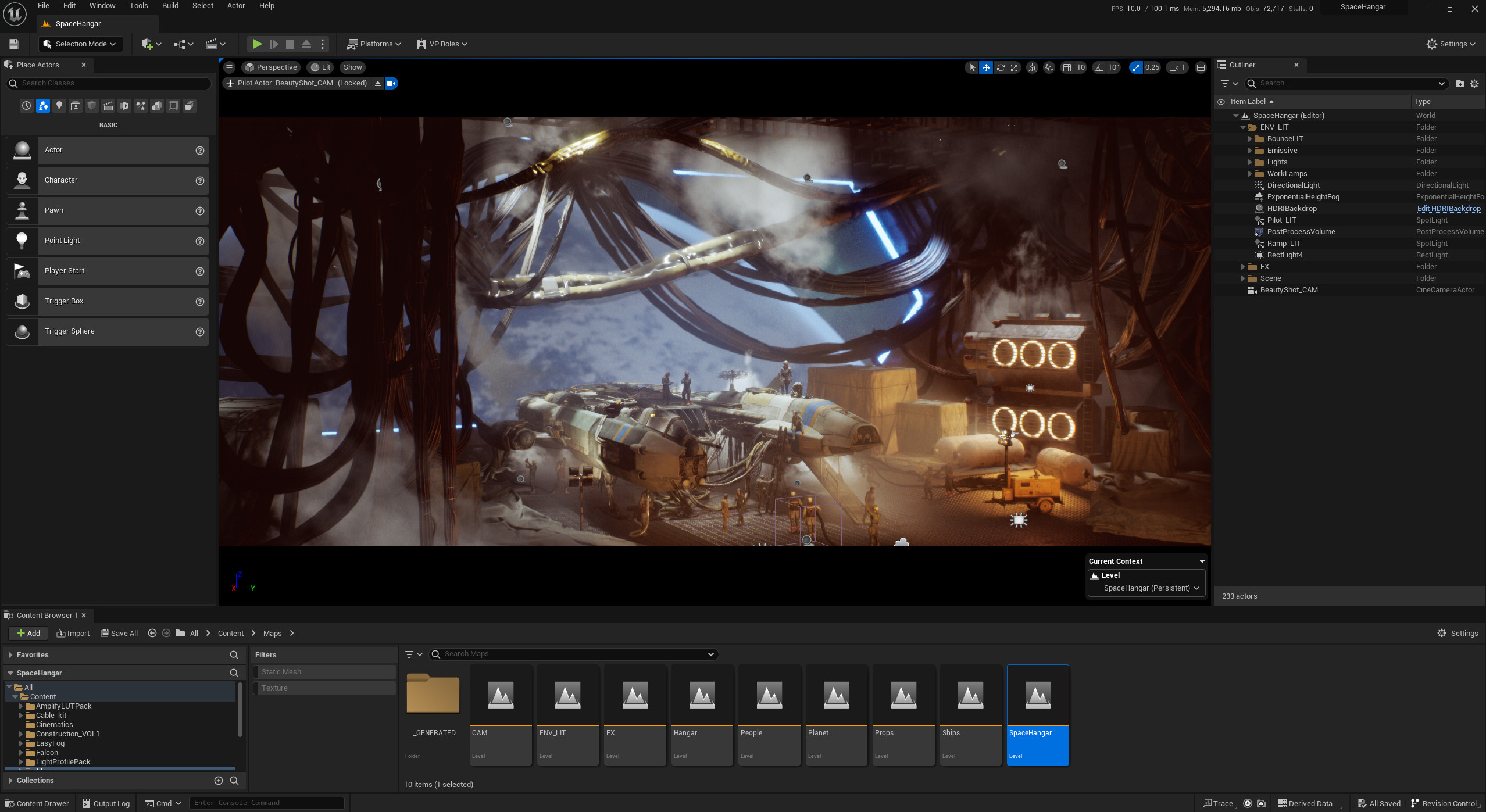 Unreal Editor View