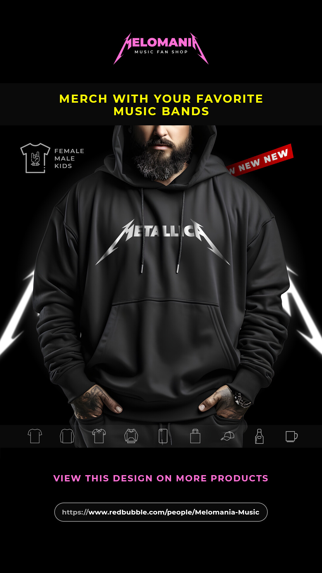 White metallica new arrivals hoodie