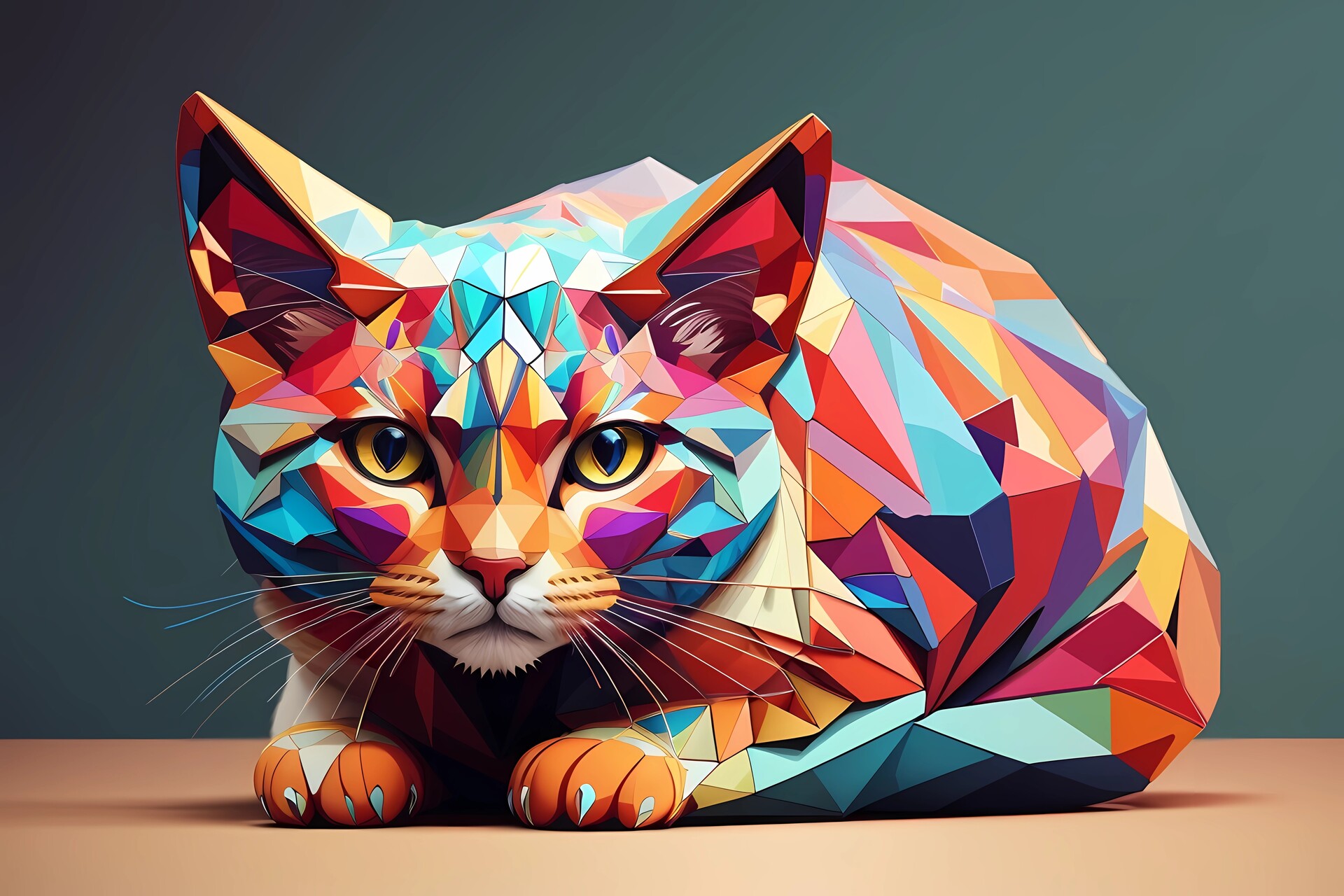 ArtStation - Sneaking cat (fractal)