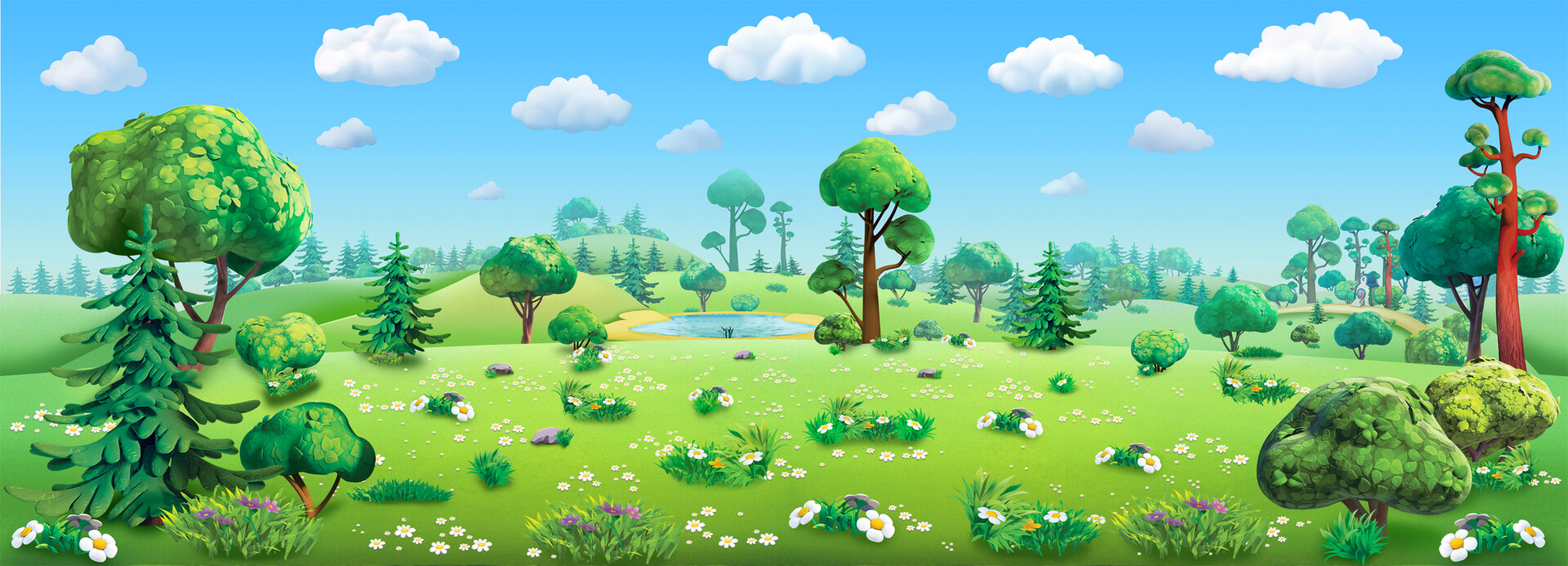 ArtStation - Panorama for Smeshariki (augmented reality game)