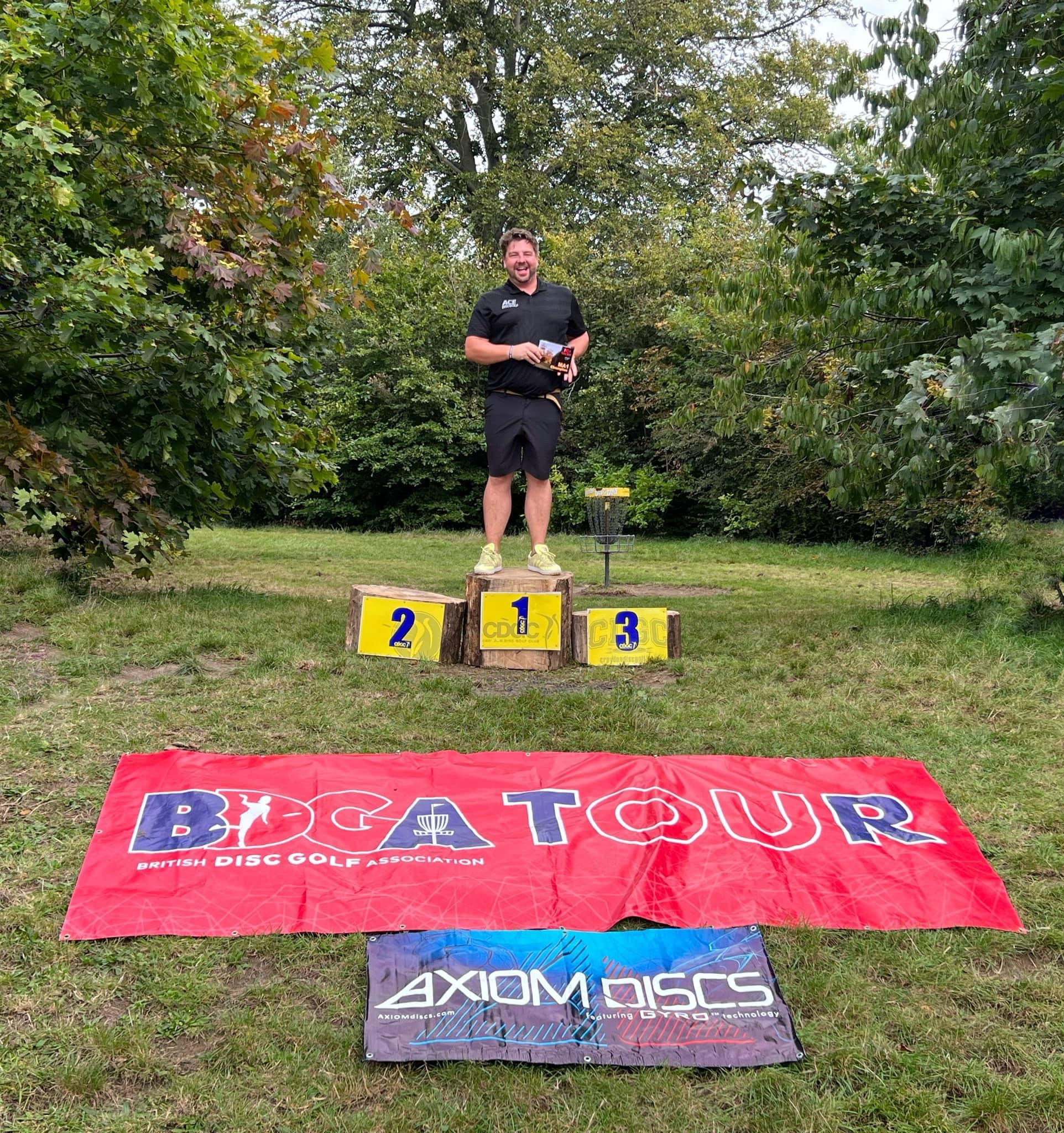 BDGA Tour banner in situ.