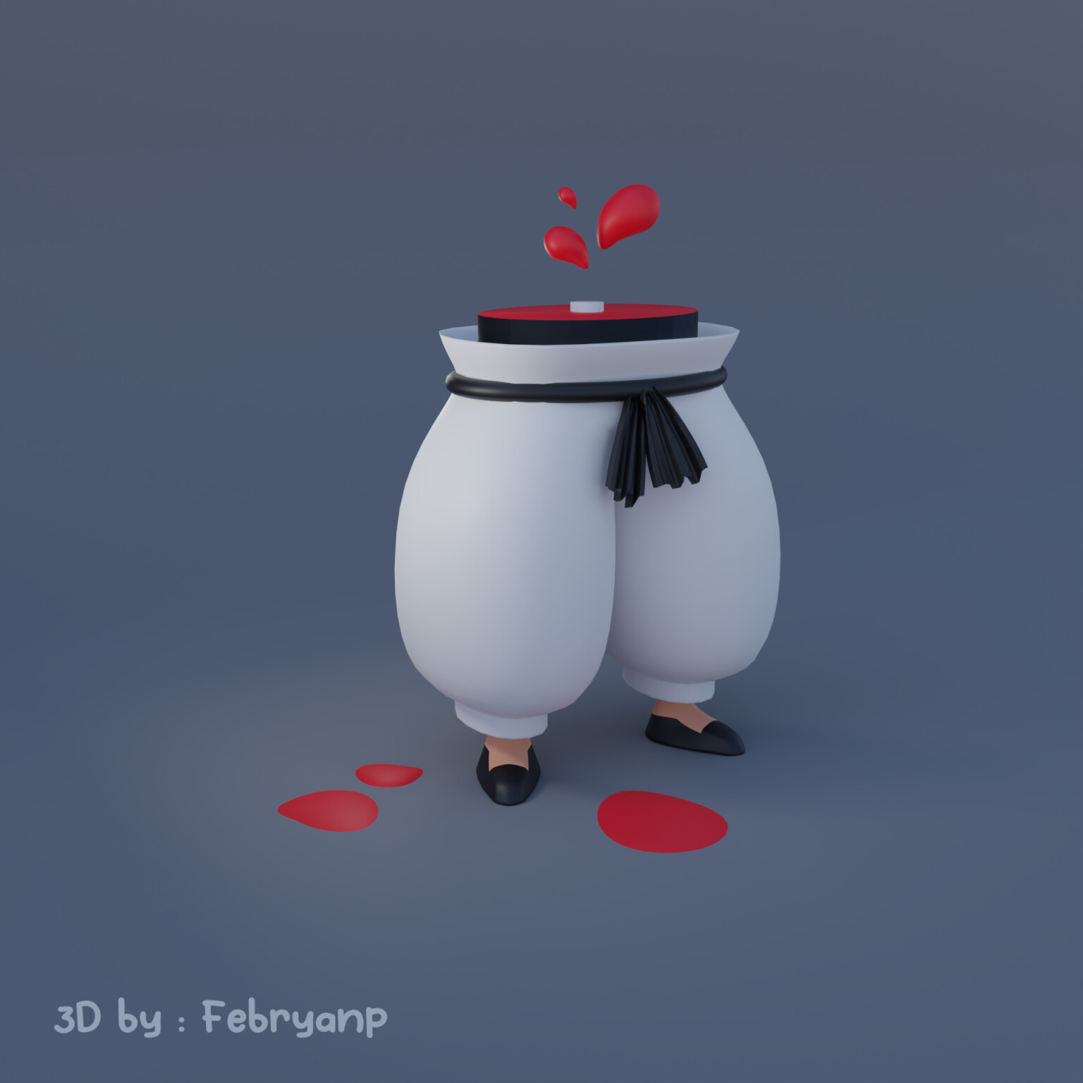 ArtStation - Gojo Half - Chibi