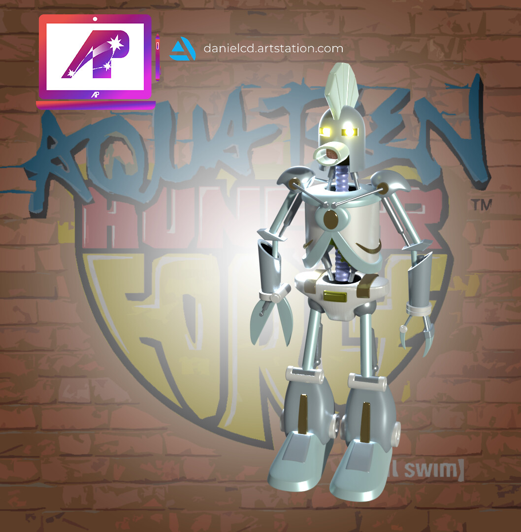ArtStation - Aqua Teen Cybernetic Ghost of Christmas Past from the Future - The Cybernetic Ghost Of Christmas Past From The Future