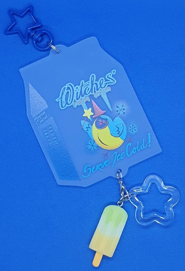 The finished keychain. I added the charms and clasps to each one.