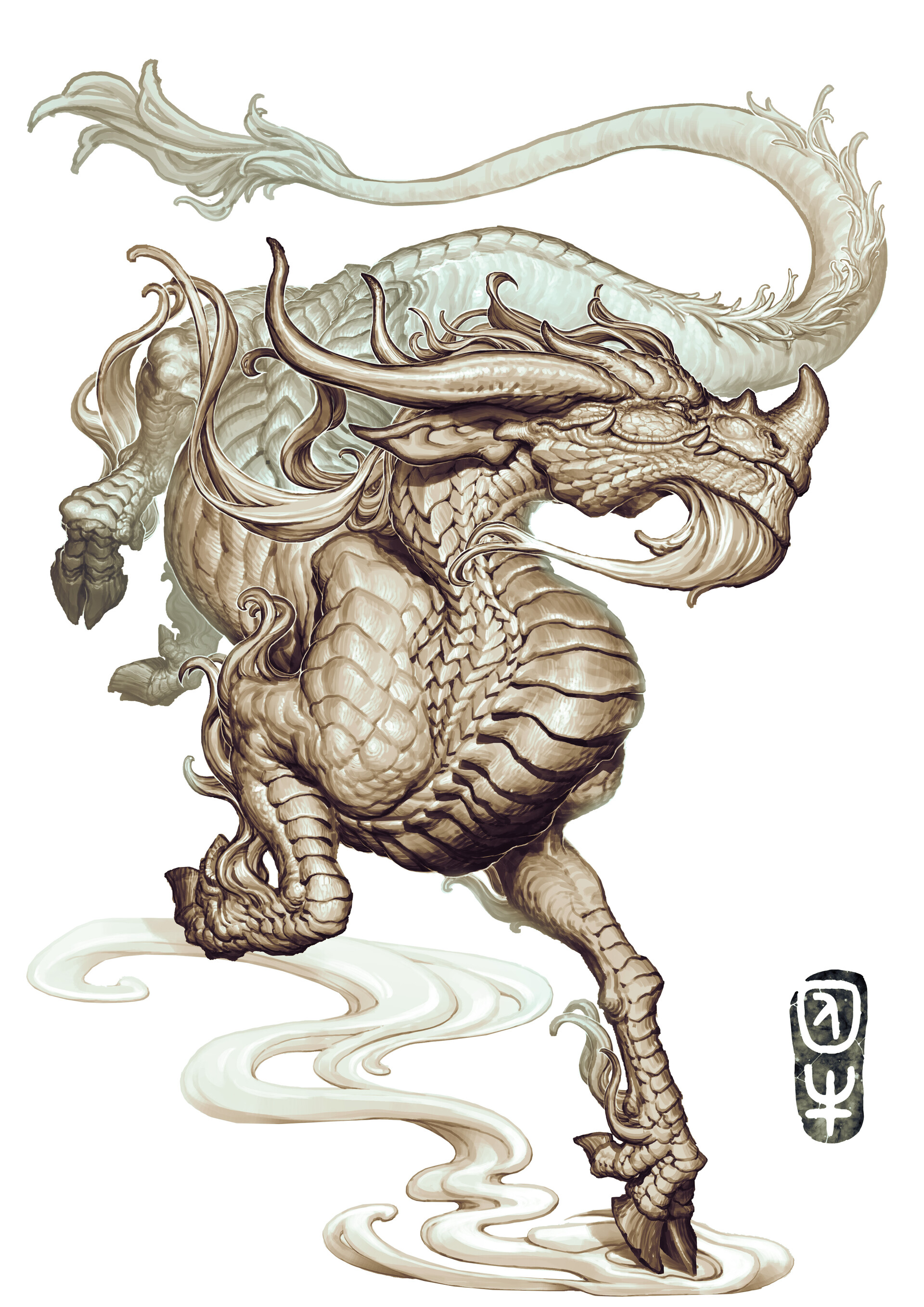 ArtStation - 龙生九子系列- 囚牛