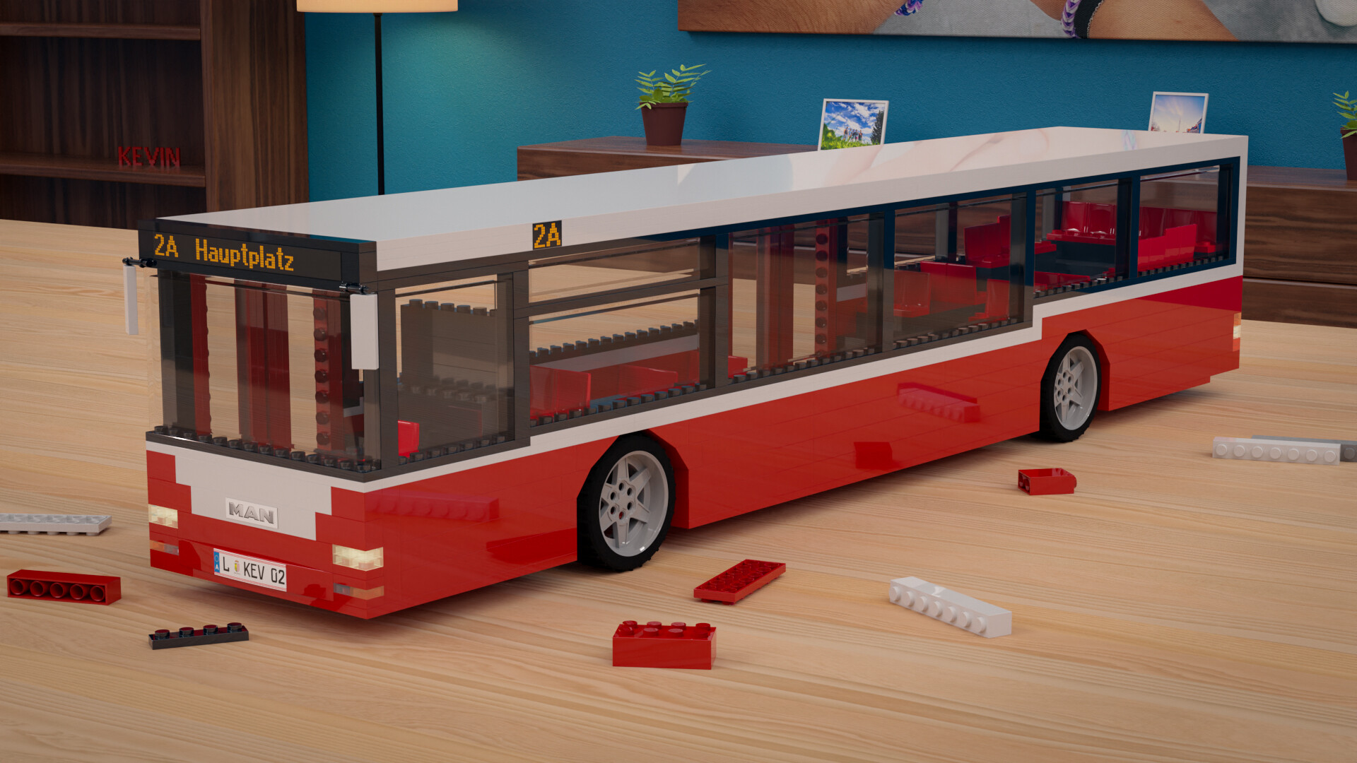 Lego best sale man bus