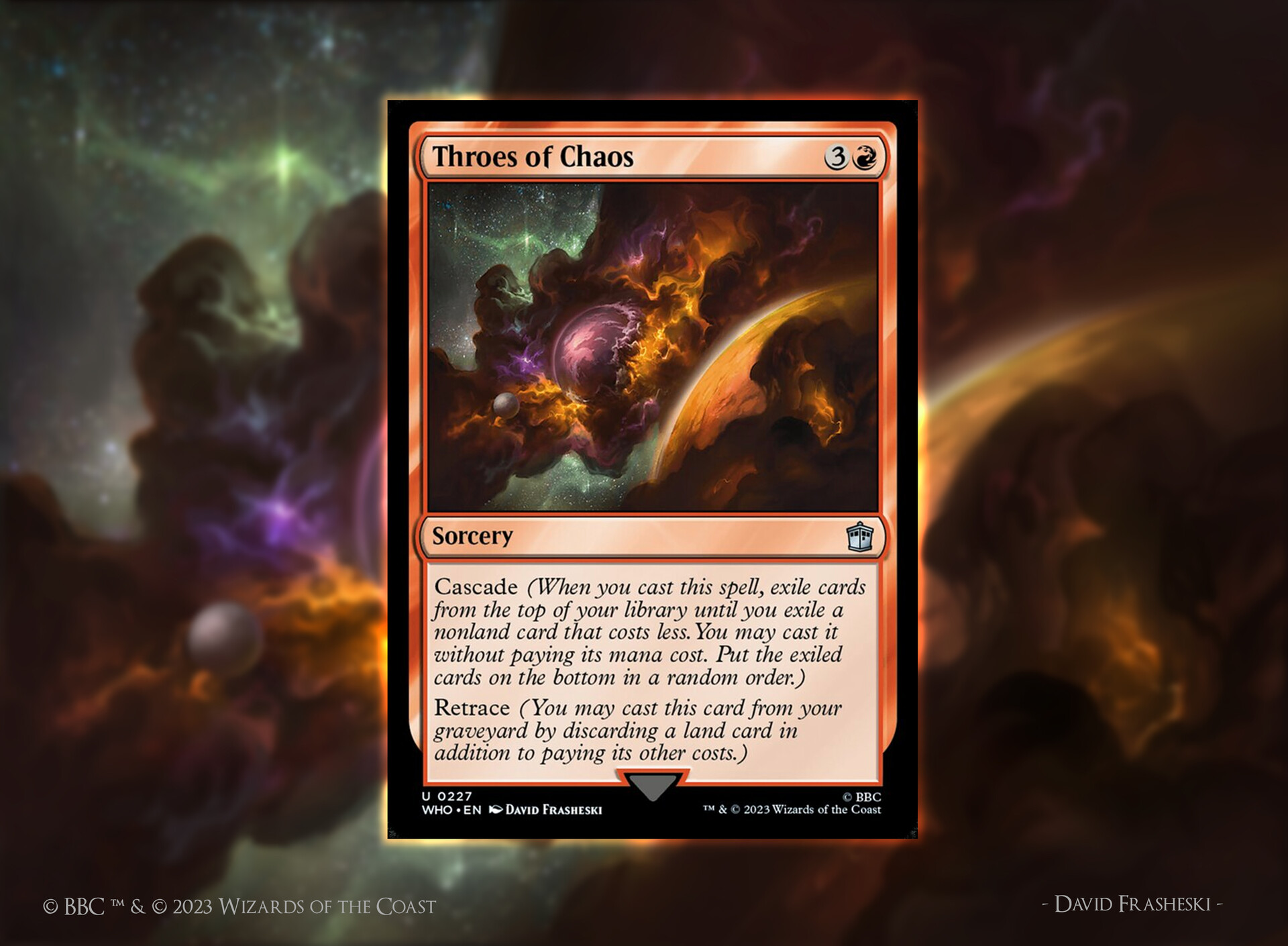David Frasheski Throes of Chaos MTG x DRWHO
