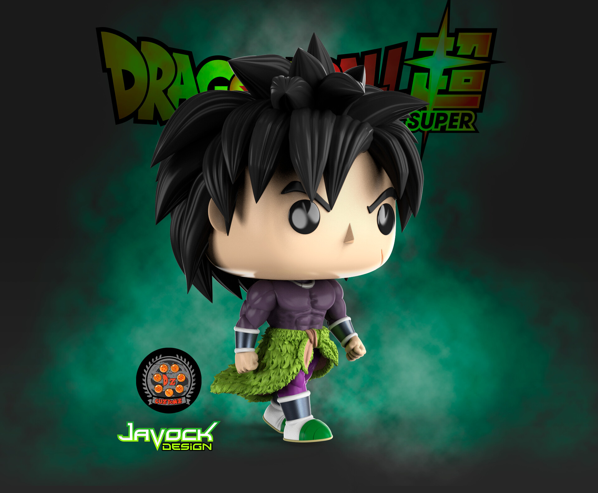 ArtStation Broly Dragon Ball Super Funko Custom Pop