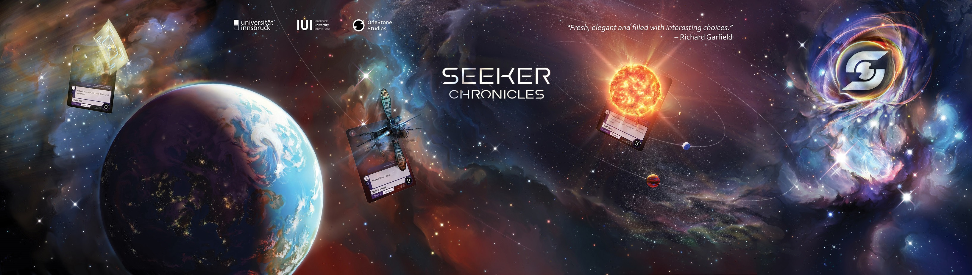 Seeker Chronicles Card Game 
fair booth background
