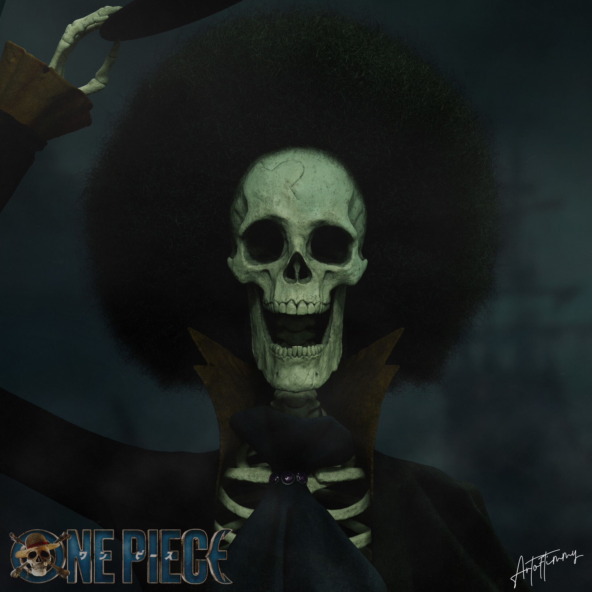 ArtStation - brook from one piece